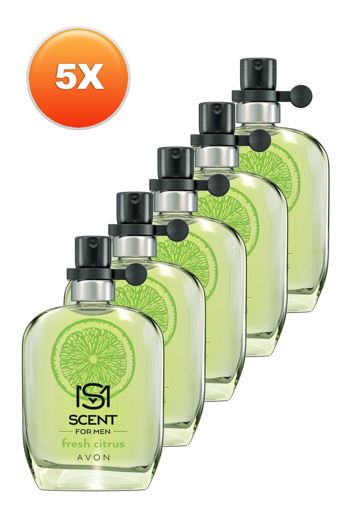 Avon Scent Fresh Citrus Erkek Parfüm Edt 30 ml 5'li Set 5050000105118