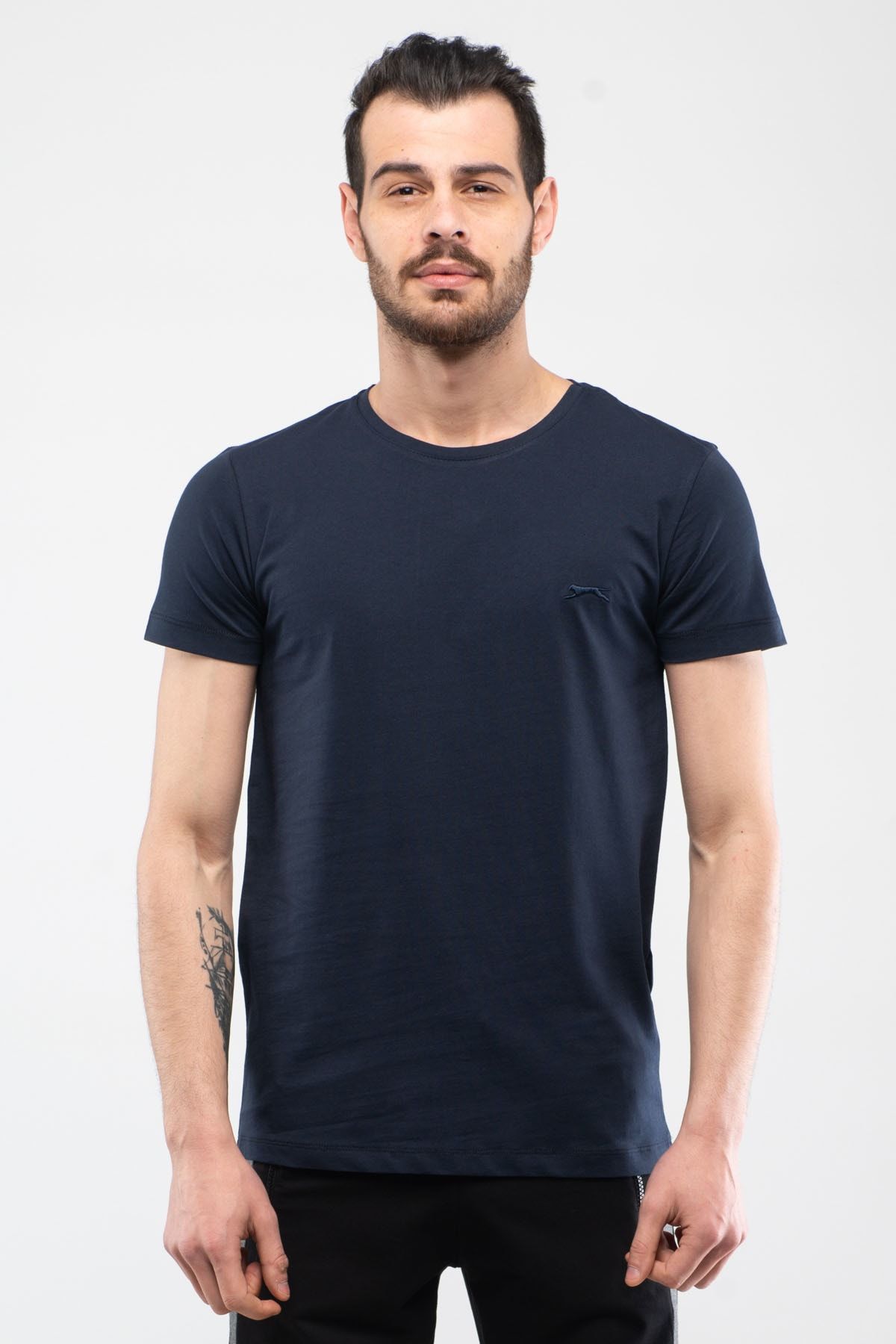 Slazenger Sander Erkek T-shirt Lacivert St10te020