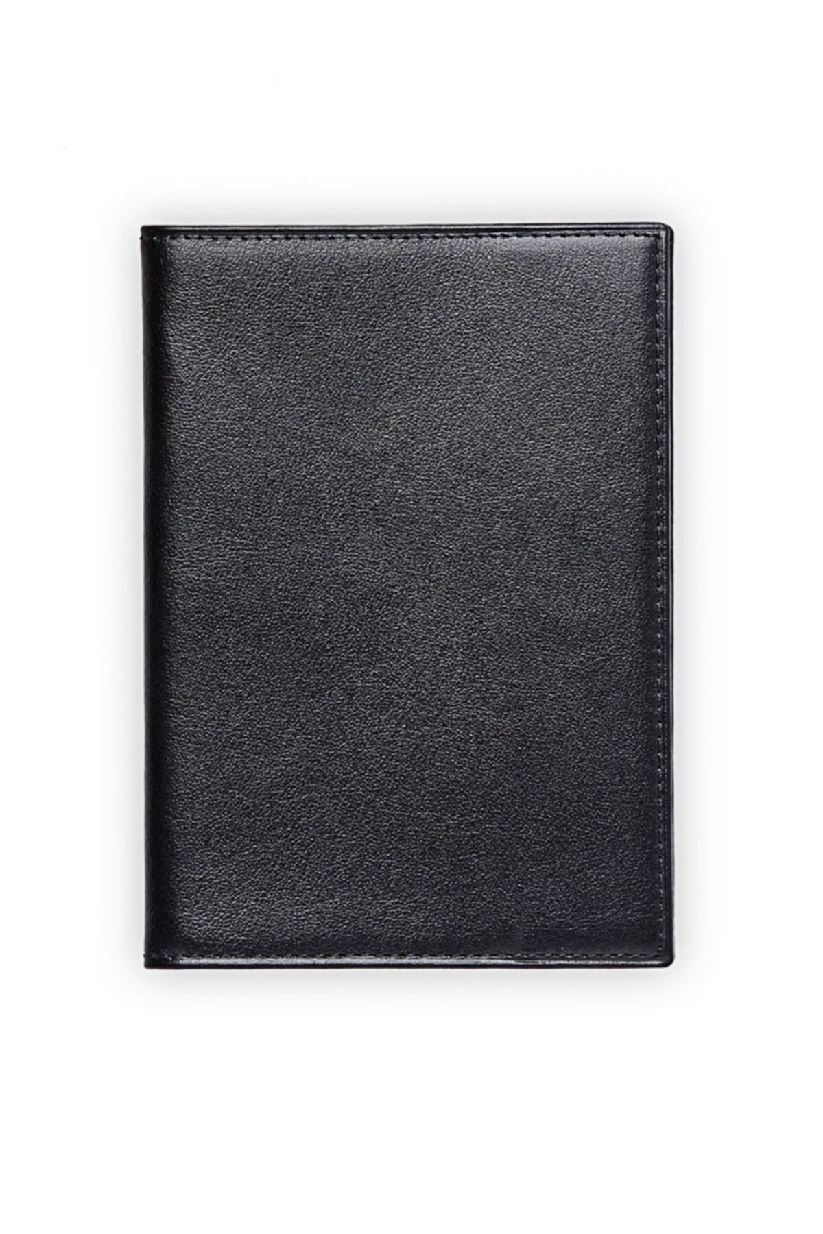 EMNANA Deri Pasaport Cüzdanı - Siyah