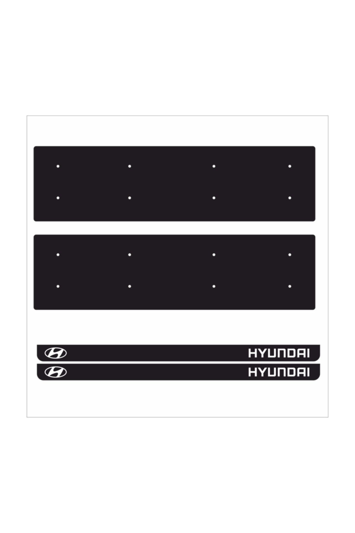 3D Hyundai Tamboy Pleksi Plakalık (2 Adet)