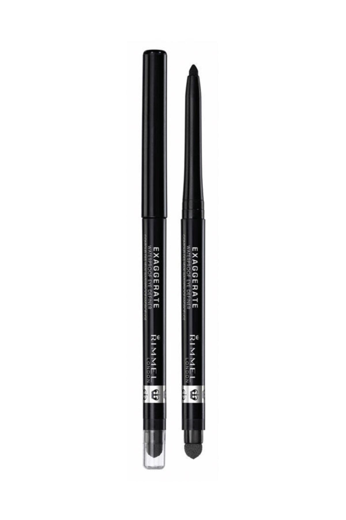 Rimmel London Siyah Eyeliner - Exaggerate Waterproof Eye Definer Blackest Black