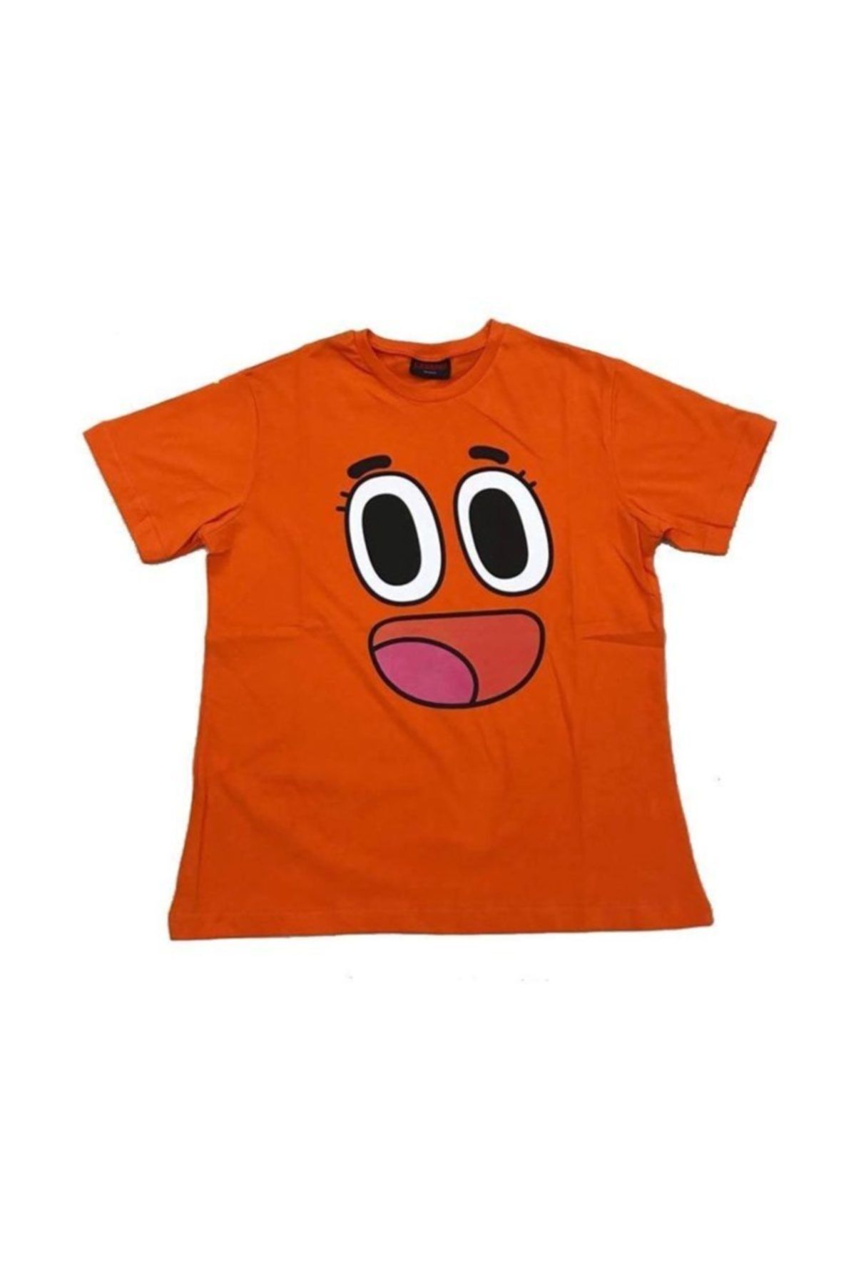 fame-stoned Unisex Çocuk Turuncu Gumball Darwin Baskılı Lisanslı T-Shirt