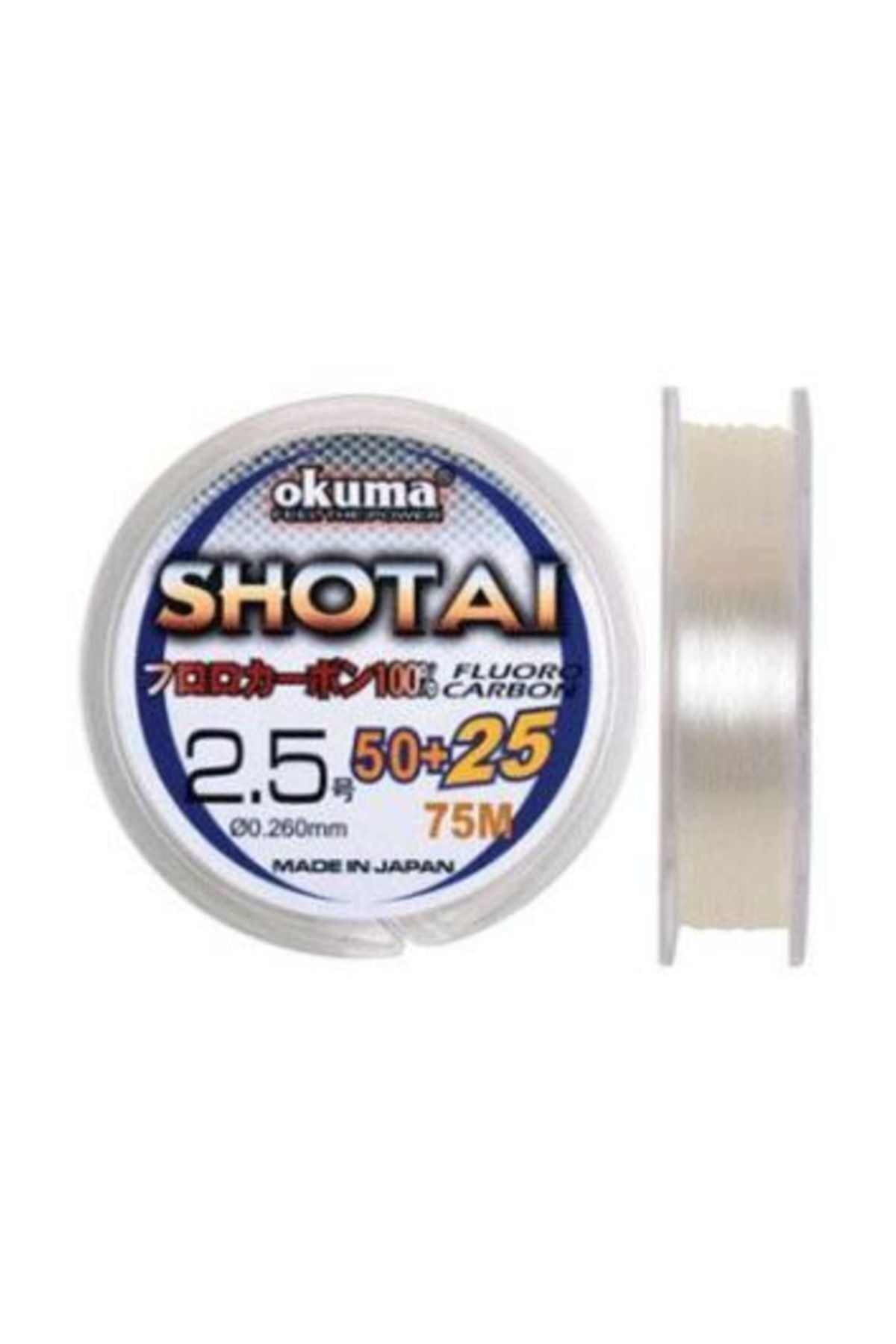 Okuma Shotai Fluorocarbon 75 Mt 0,370 mm Misina