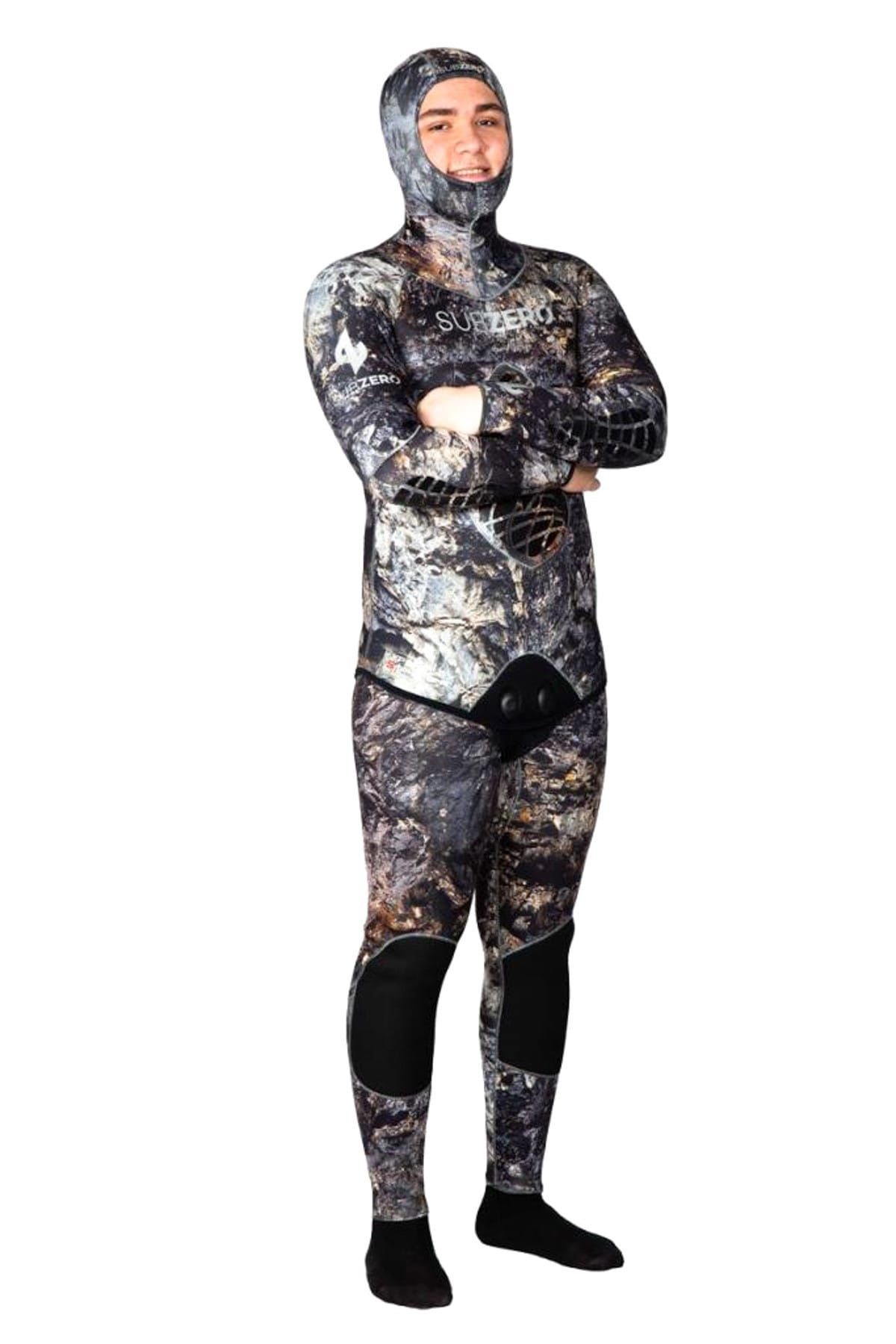 Subzero Erkek siyah Expert 5mm 3D Dalış Elbisesi