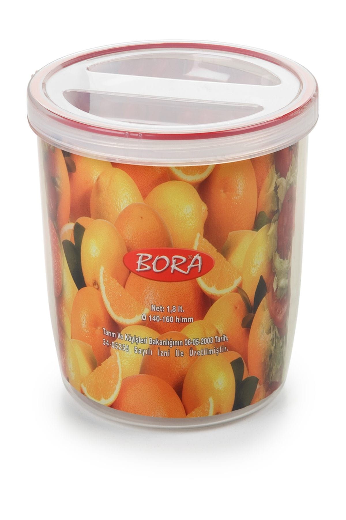 Bora Plastik Bora Contalı Vidalı Saklama Kabı 3'Lü 1800Ml No:12 Bo061