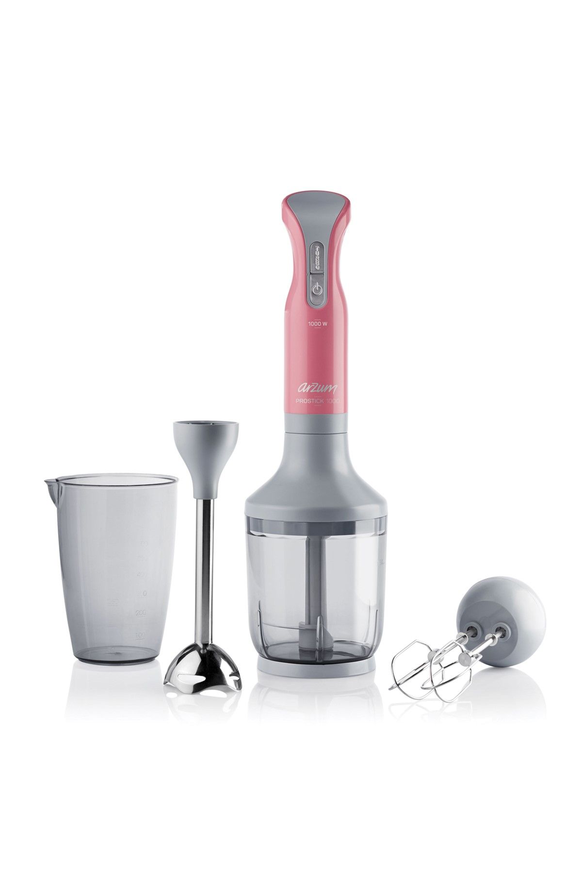 Arzum AR1016 Prostick 1000 Watt Ergonomik Çubuk Blender Seti - Mercan