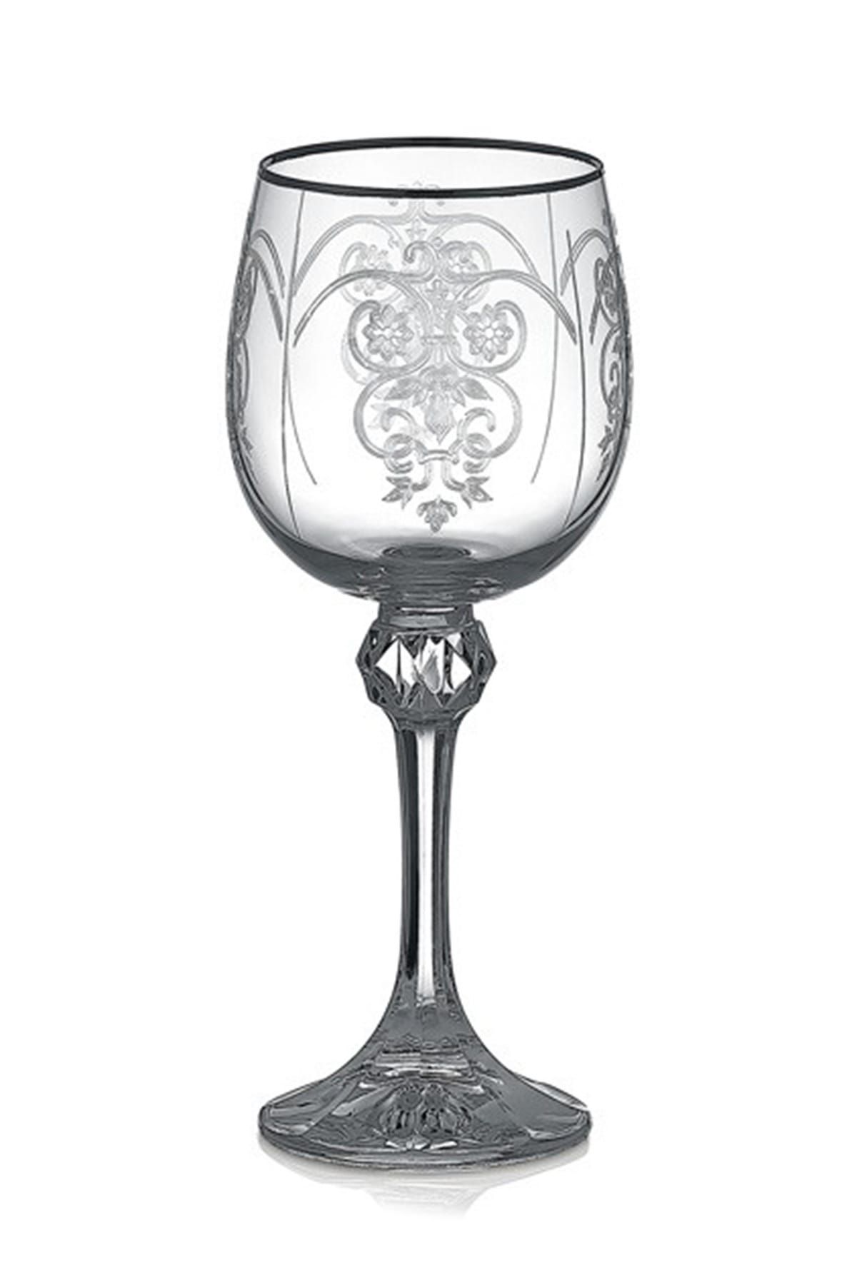 Cemile Helen Platinum 6'lı Beyaz Şarap Kadehi 1Mn-Q8049-230