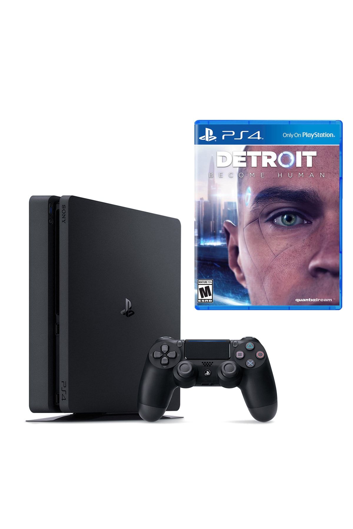 Sony Playstation 4 Slim 1 TB + PS4 Detroit Become Human
