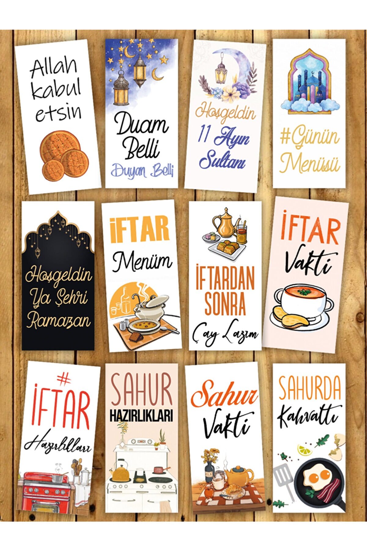 Pankart Evi Kahve Motto 12'li Ramazan Sunum Kartları 3