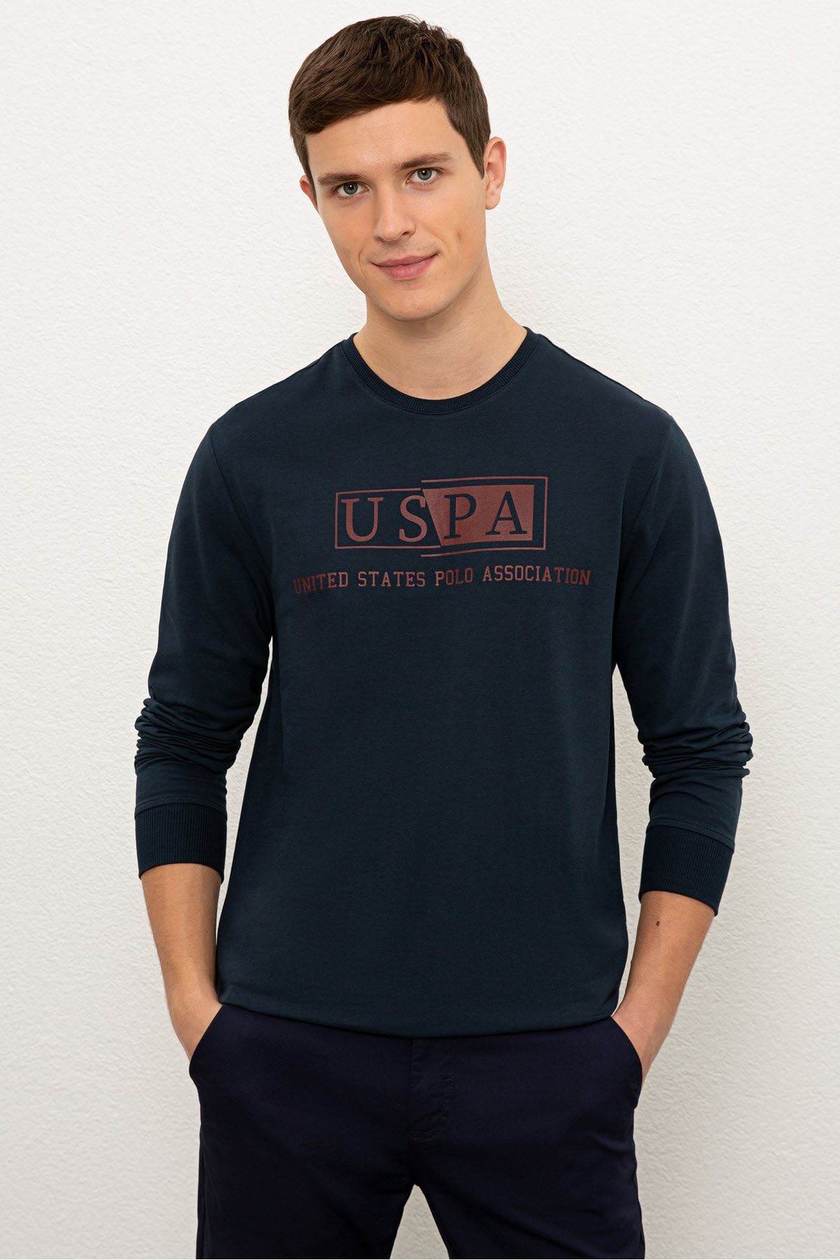 U.S. Polo Assn. Lacivert Erkek Sweatshirt