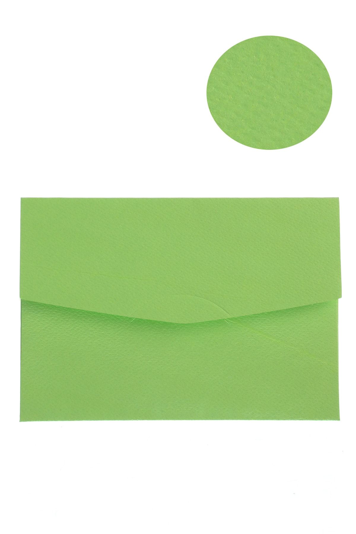 Vox Art Ithal Dokulu Davetiye Zarfı 14x20cm, 220gr Kalın, F.yeşil 50adet