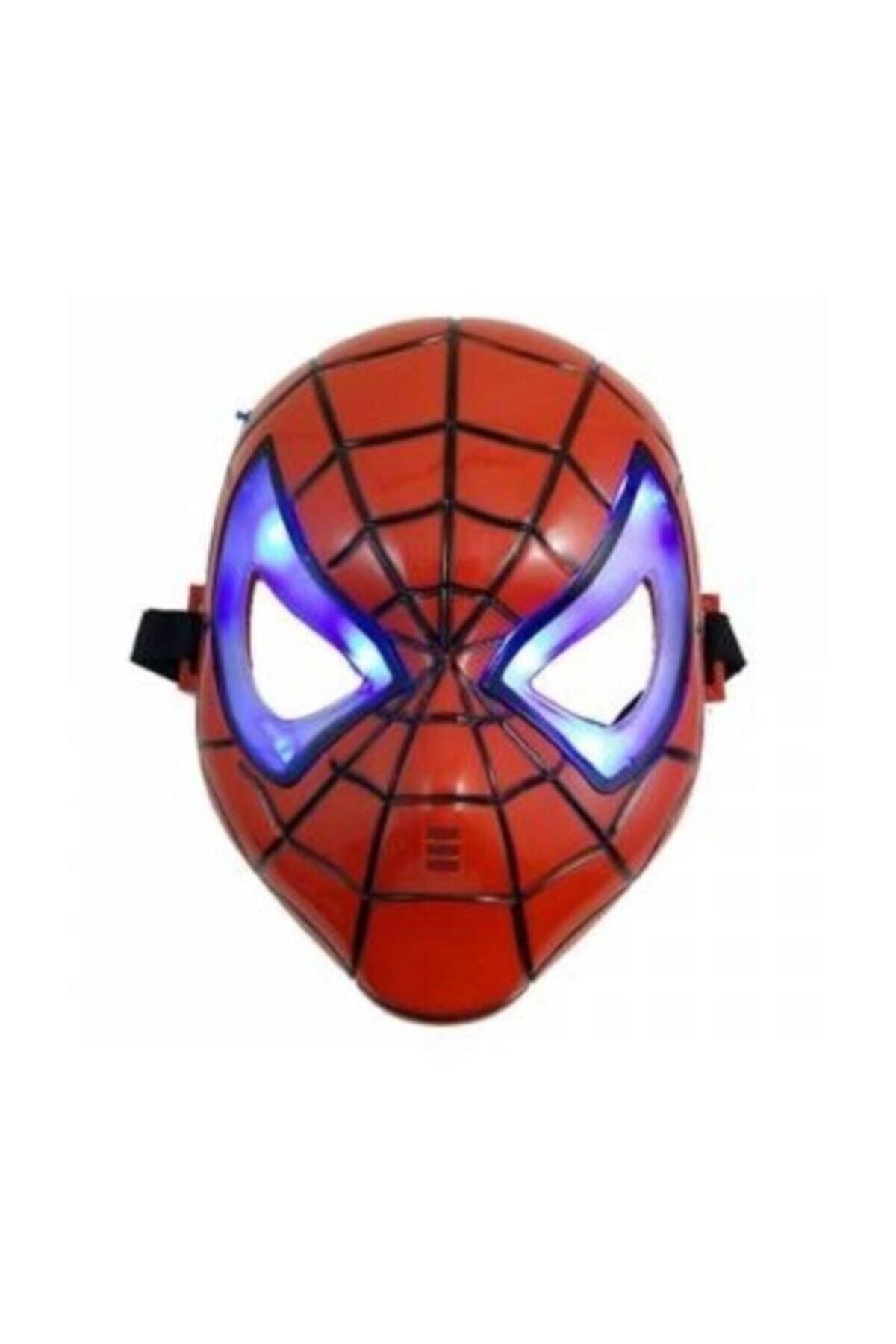 Spiderman Işıklı Maskesi Örümcek Adam Doğum Günü Işıklı Maskeleri