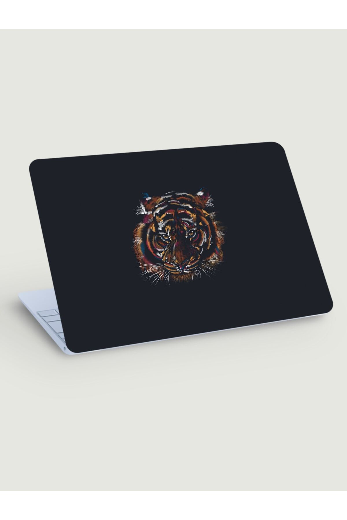 KT Decor Siyah Fon Kaplan Minimal Laptop Sticker