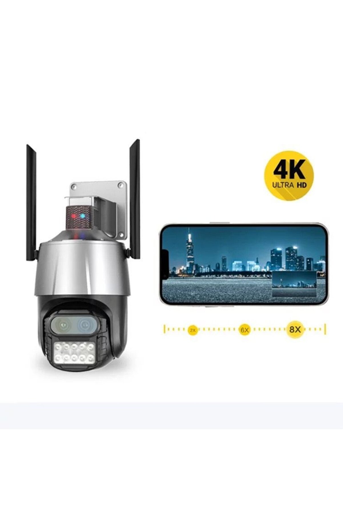 icsee 8MP Haretkli WiFi kamera Xmeye pro yazilim telefondan takip alarm