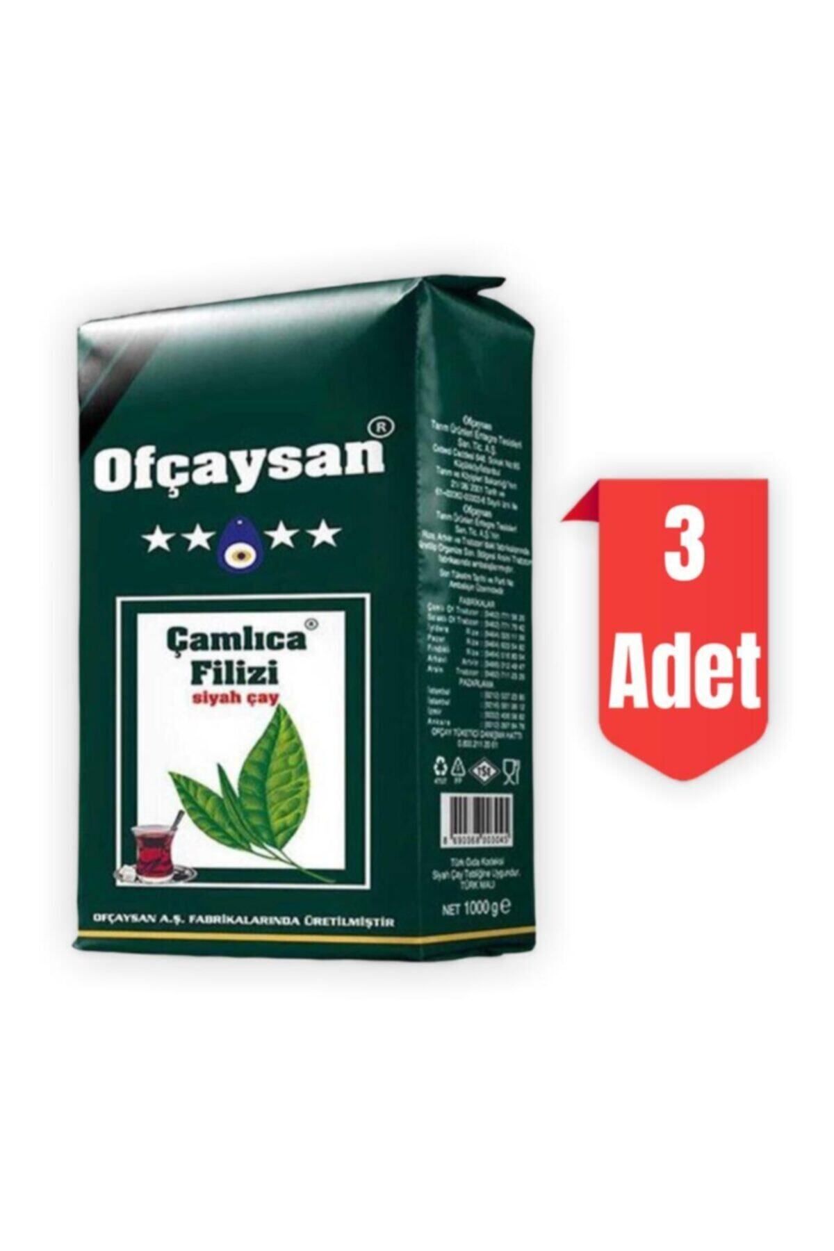 OFCAYSAN Ofçaysan Ofçay Çamlıca Filizi Siyah Çay 3000 Gr.