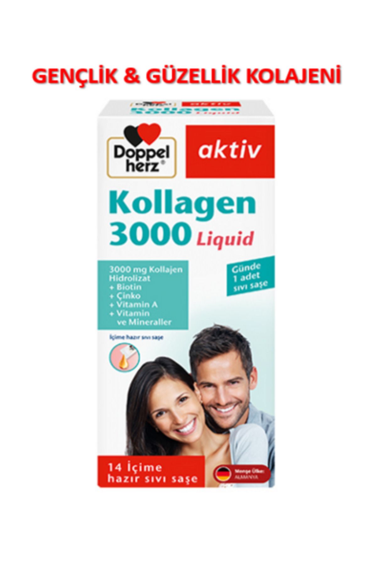 Doppelherz Aktiv Kollagen 3000 Liquid / 14 sıvı saşe