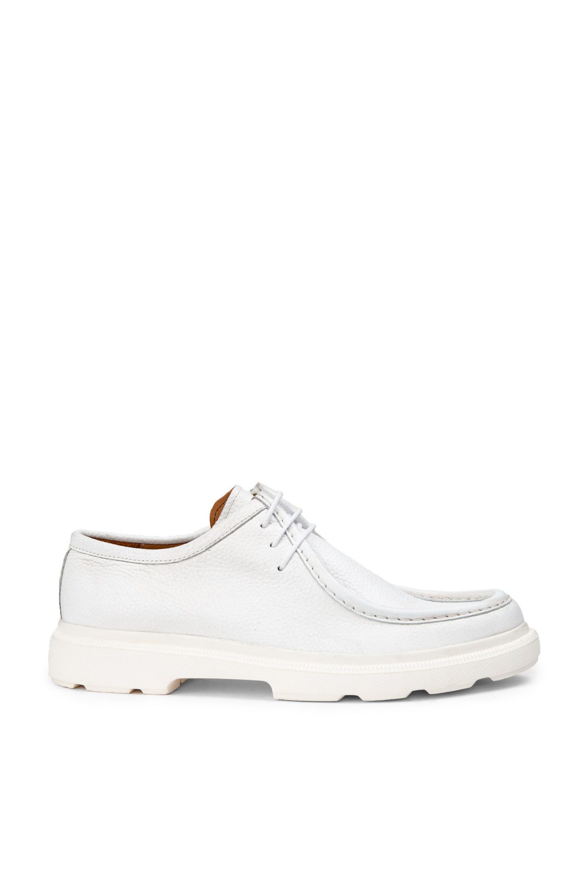 Deery Hakiki Deri Beyaz Erkek Günlük Ayakkabı