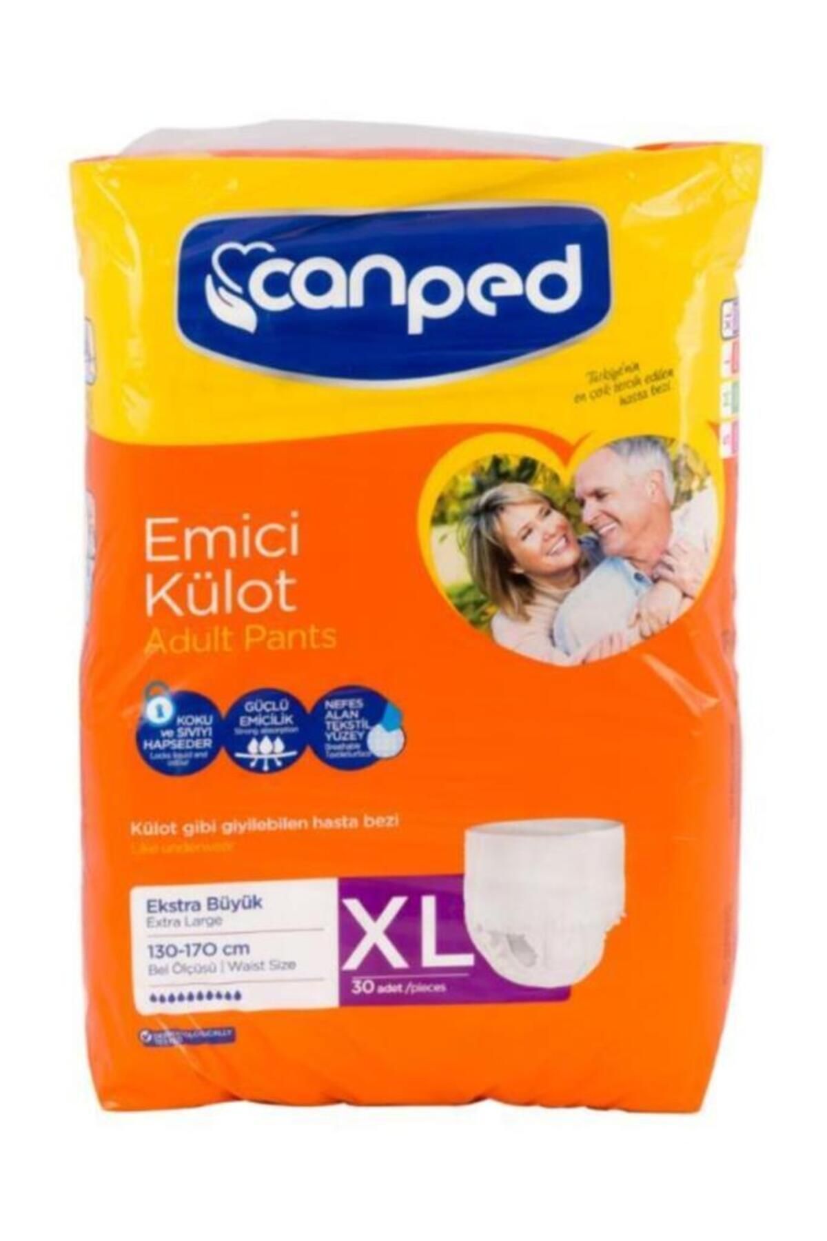 Canped Emici Külot Yetişkin Hasta Alt Bezi En Büyük Boy (Xl) | 30 Adet