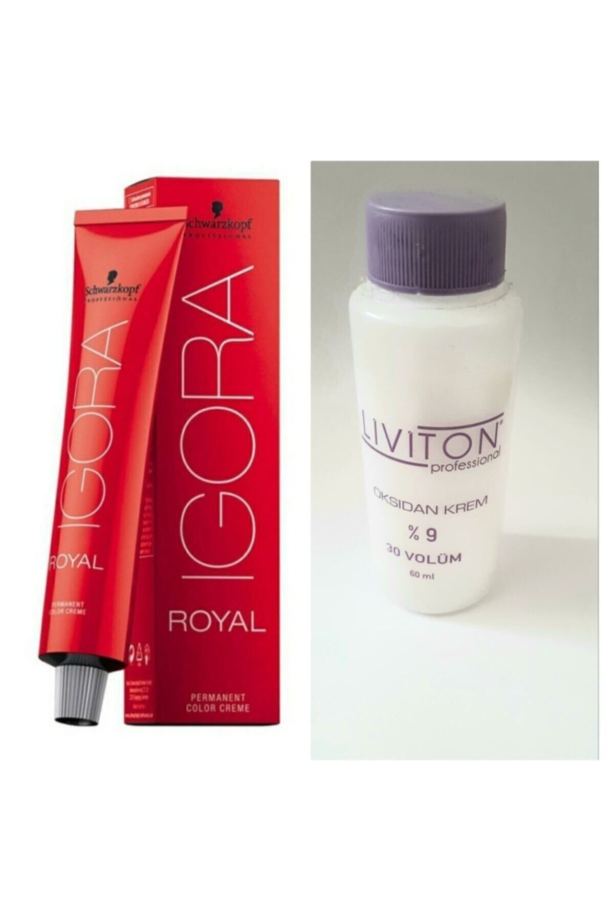 Igora Royal Mix Saç Boyası 0-22 Turuncu Azaltıcı 60 ml + Liviton Mini Oksidan 30 Vol.