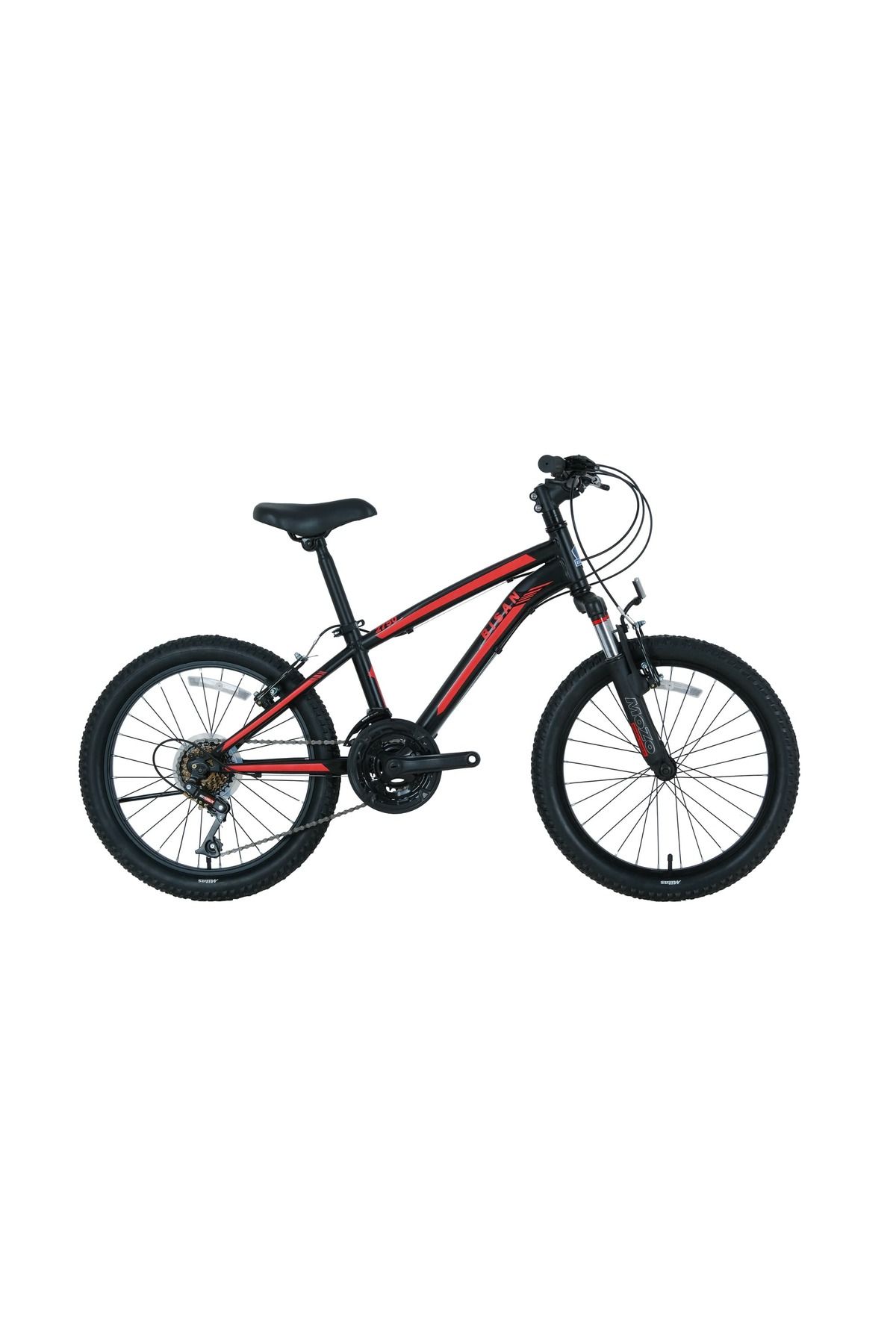 Bisan Kds 2750 V-23 20 Jant Bisiklet Mat Siyah Kırmızı