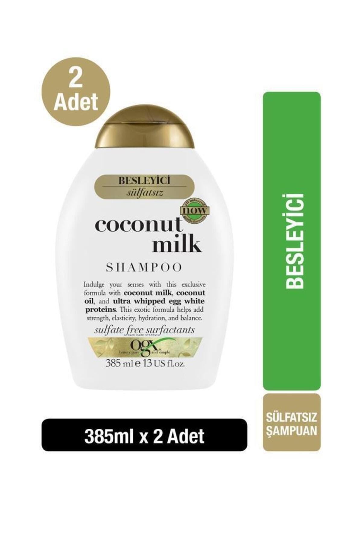 OGX Besleyici Coconut Milk Sülfatsız Şampuan 385 ml x2