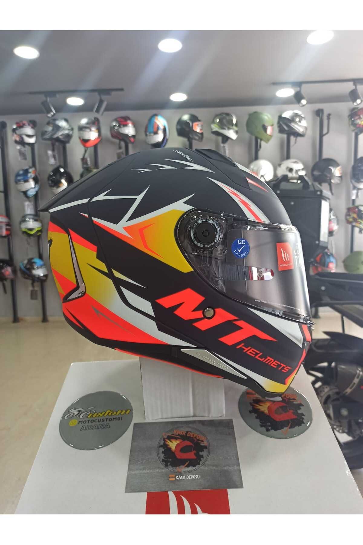 MT Helmets Revenge 2 S Acosta A37 Mat Full Face Kapalı Motosiklet Kaskı