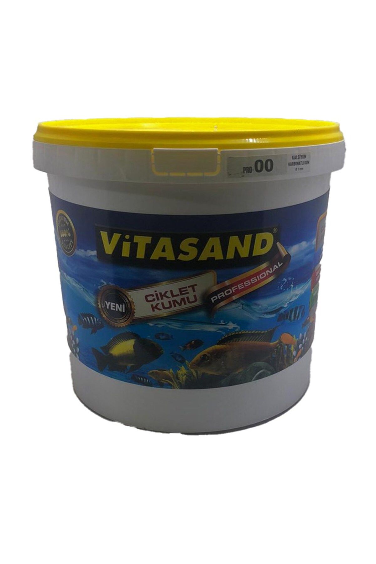 Vitasand Kalsiyum Karbonatlı Ciklet Kumu Pro-00 Ince 0,1mm 20 Kg