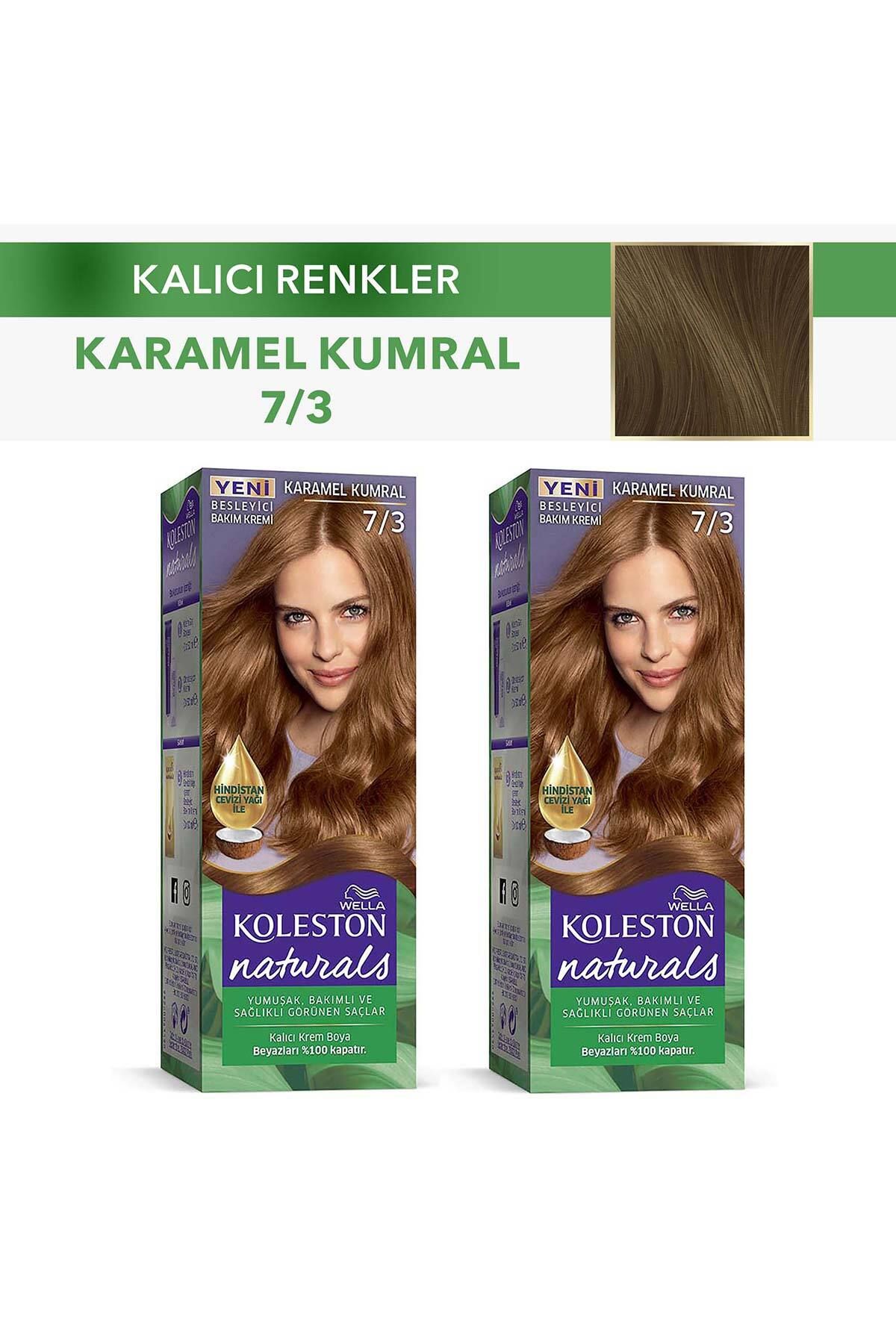 Wella Koleston Naturals Saç Boyası 7/3 Karamel Kumral X 2 Adet