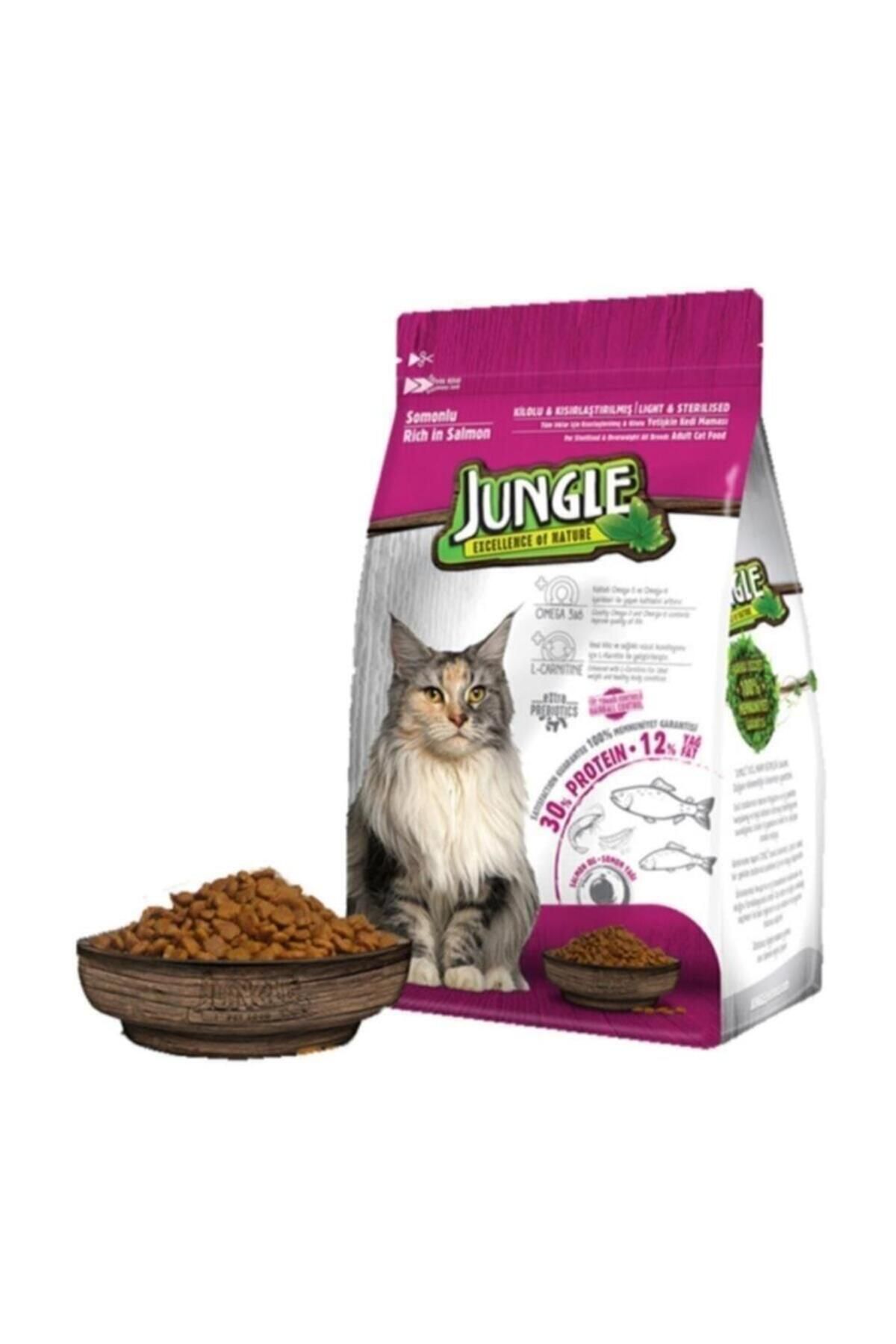 Jungle Somonlu Sterilesed Kısırlaştırılmış Kedi Maması 500 gr