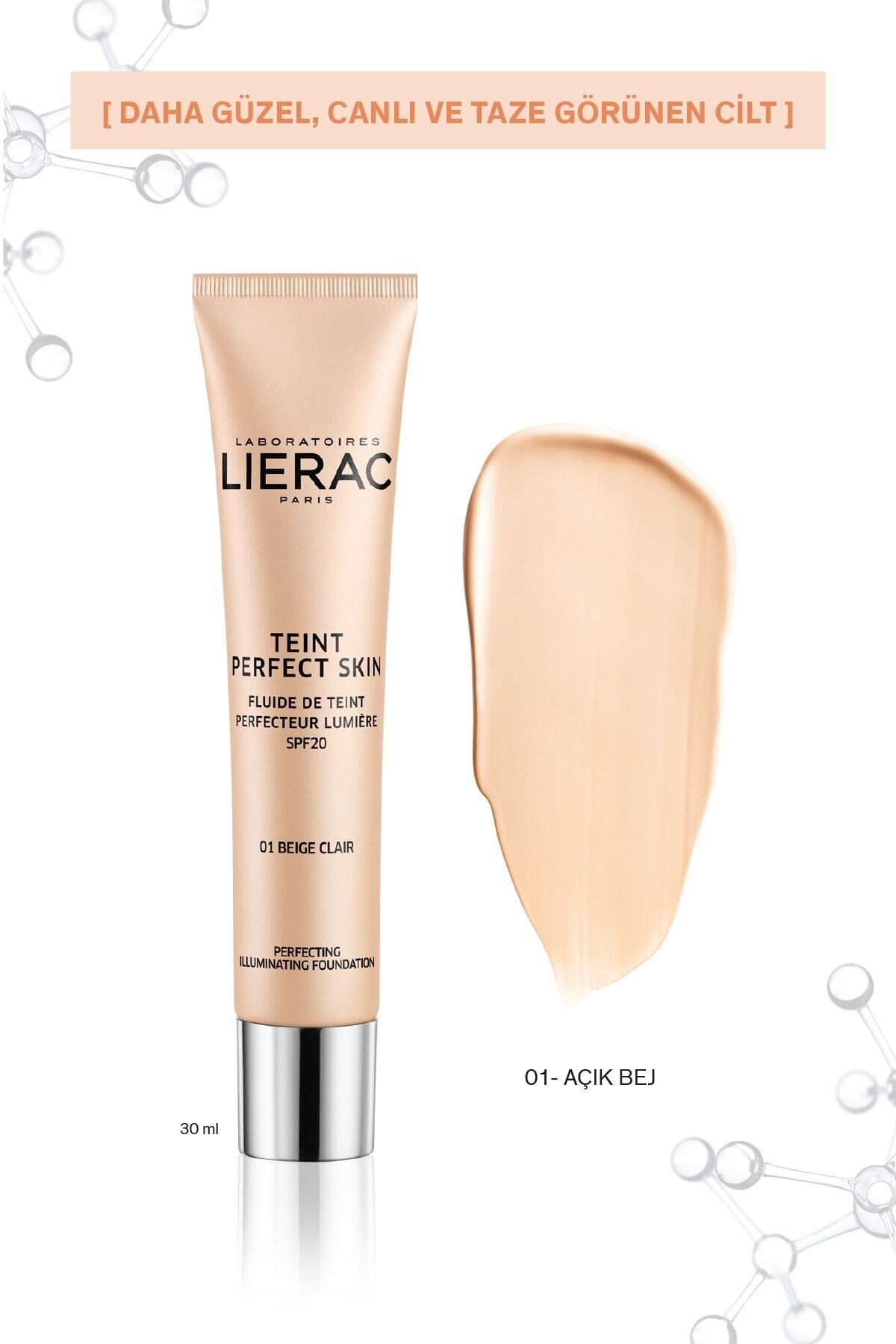 Lierac Brightening Fluid Foundation Providing Perfect Skin Texture 30 ml Light Beige  422 Fondöten