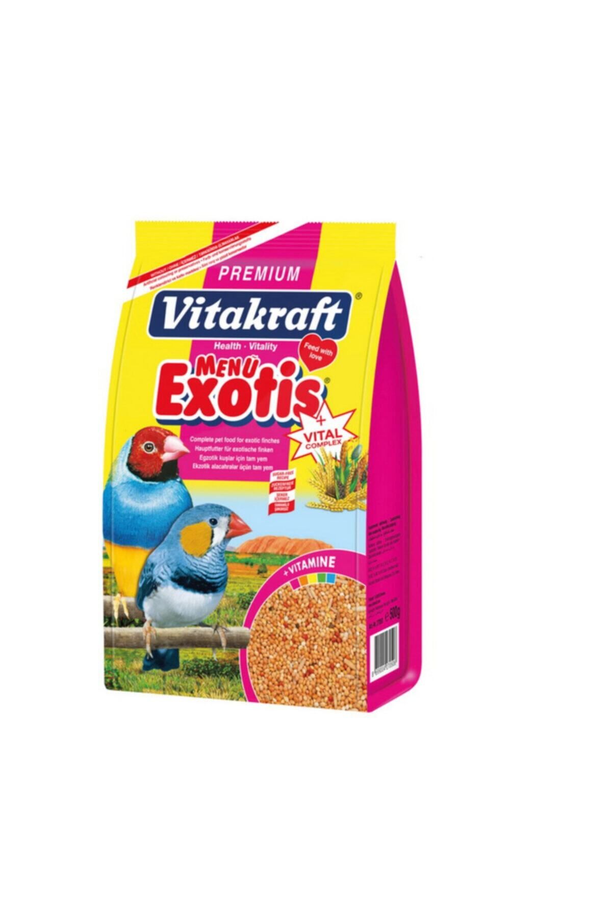 Vitakraft Premium Hint Bülbülü Egzotik Finch Kuş Yemi 500gr 5 Adet