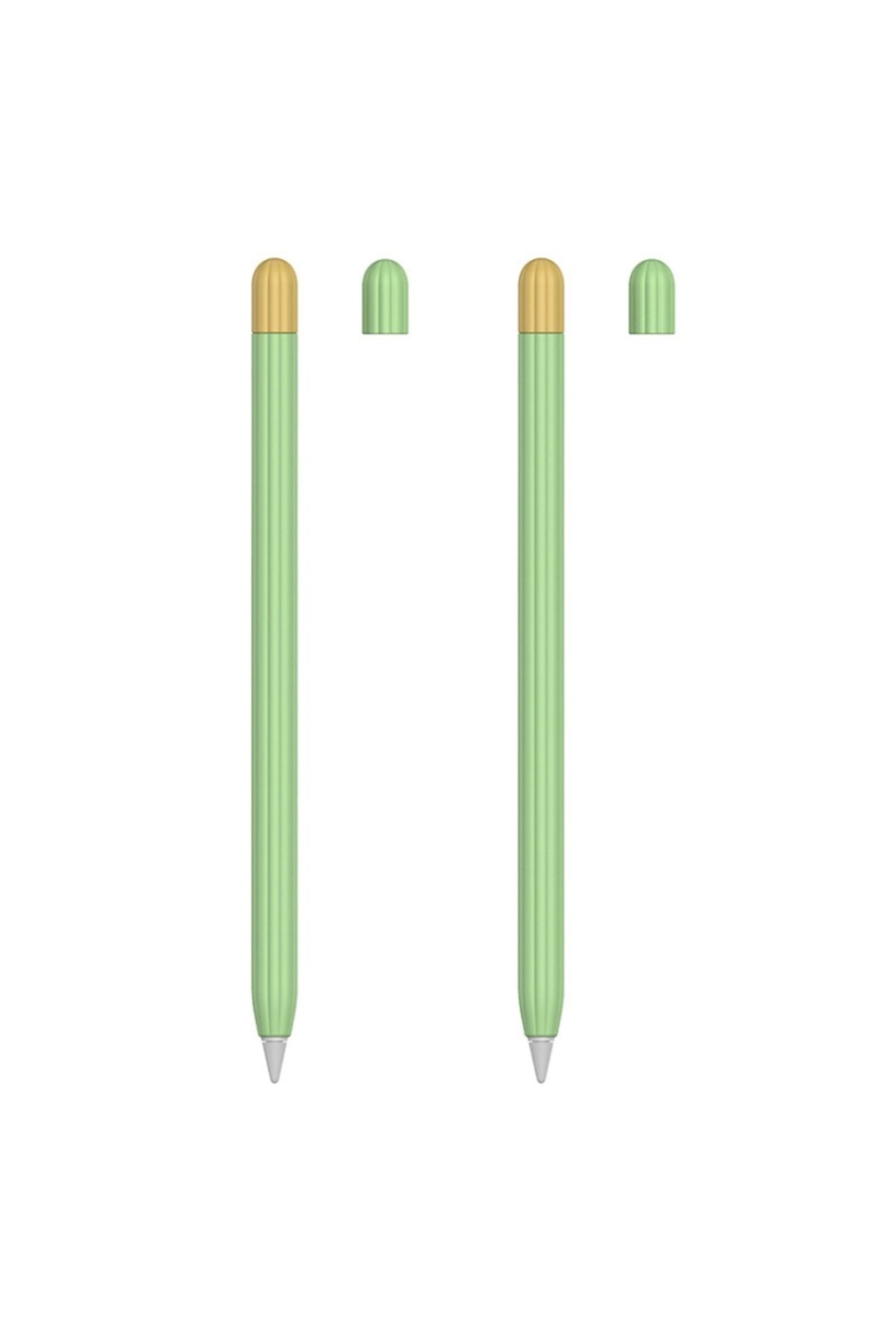 Gpack Apple Pencil 2 Kılıf Kalem Koruma Silikon Yeşil