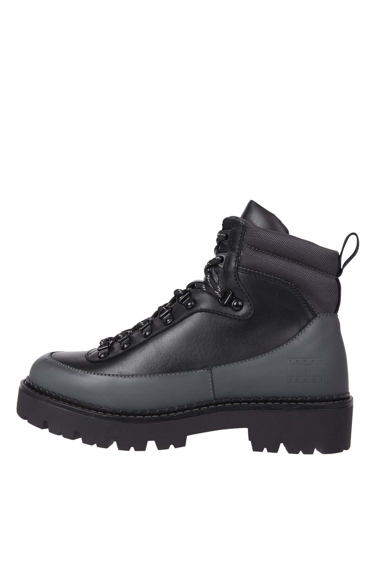 Tommy Hilfiger Deri Siyah Erkek Bot TJM BOOT HIKER