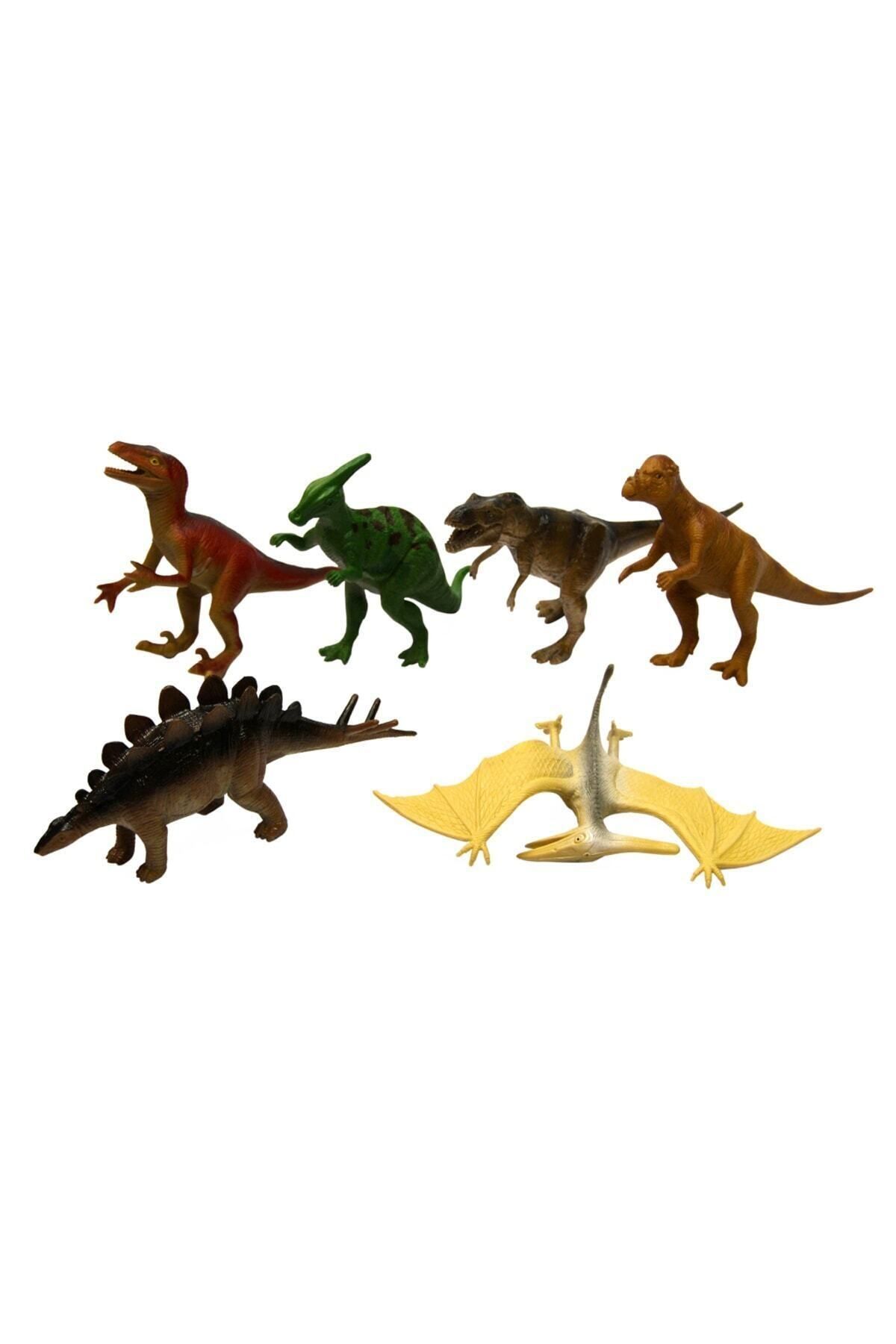 Vardem Oyuncak Dinozor Hayvan Seti 6 Parça 13 cm Dinazor