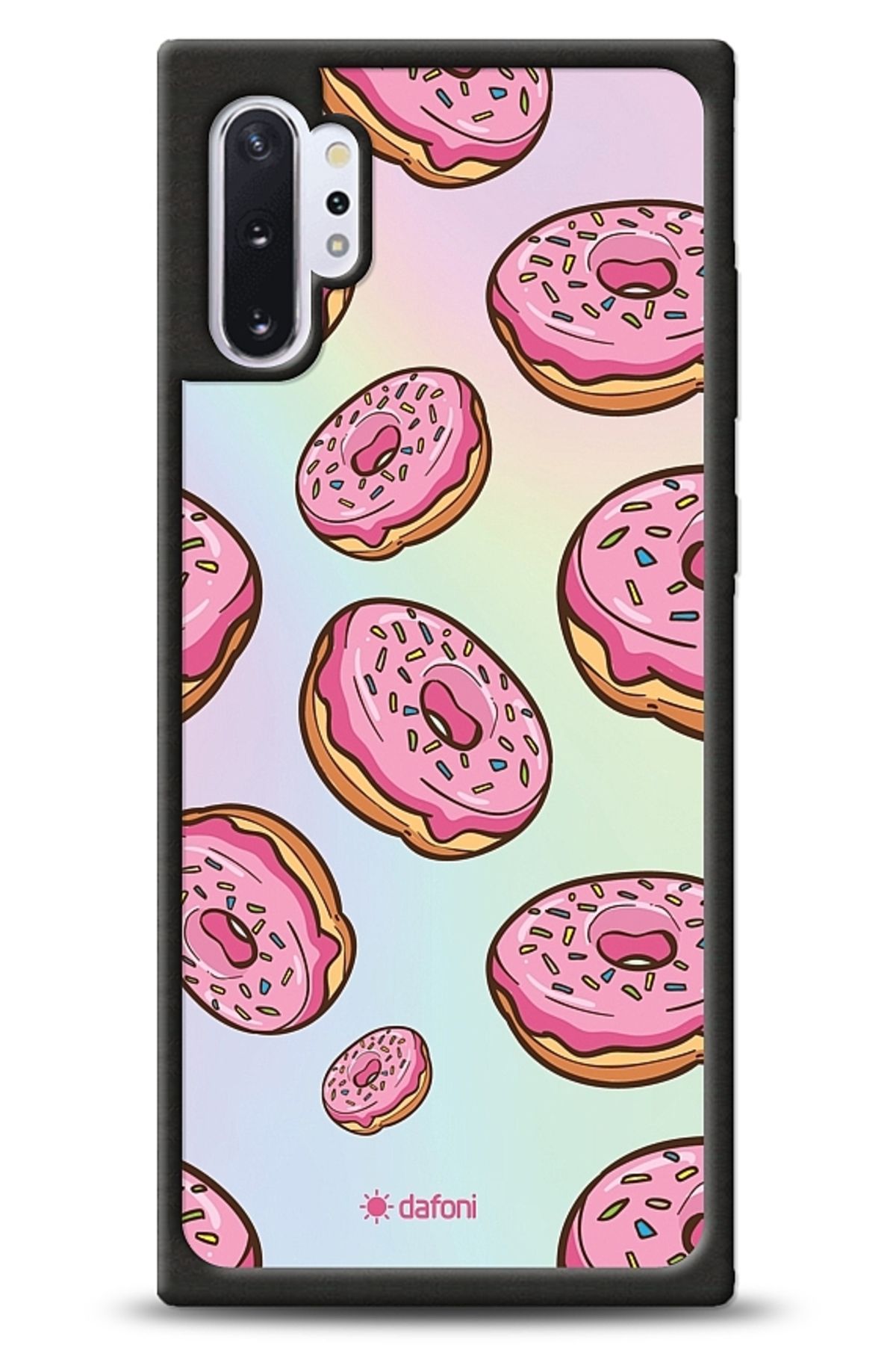 Dafoni Samsung Galaxy Note 10 Plus Pembe Donut Kılıf