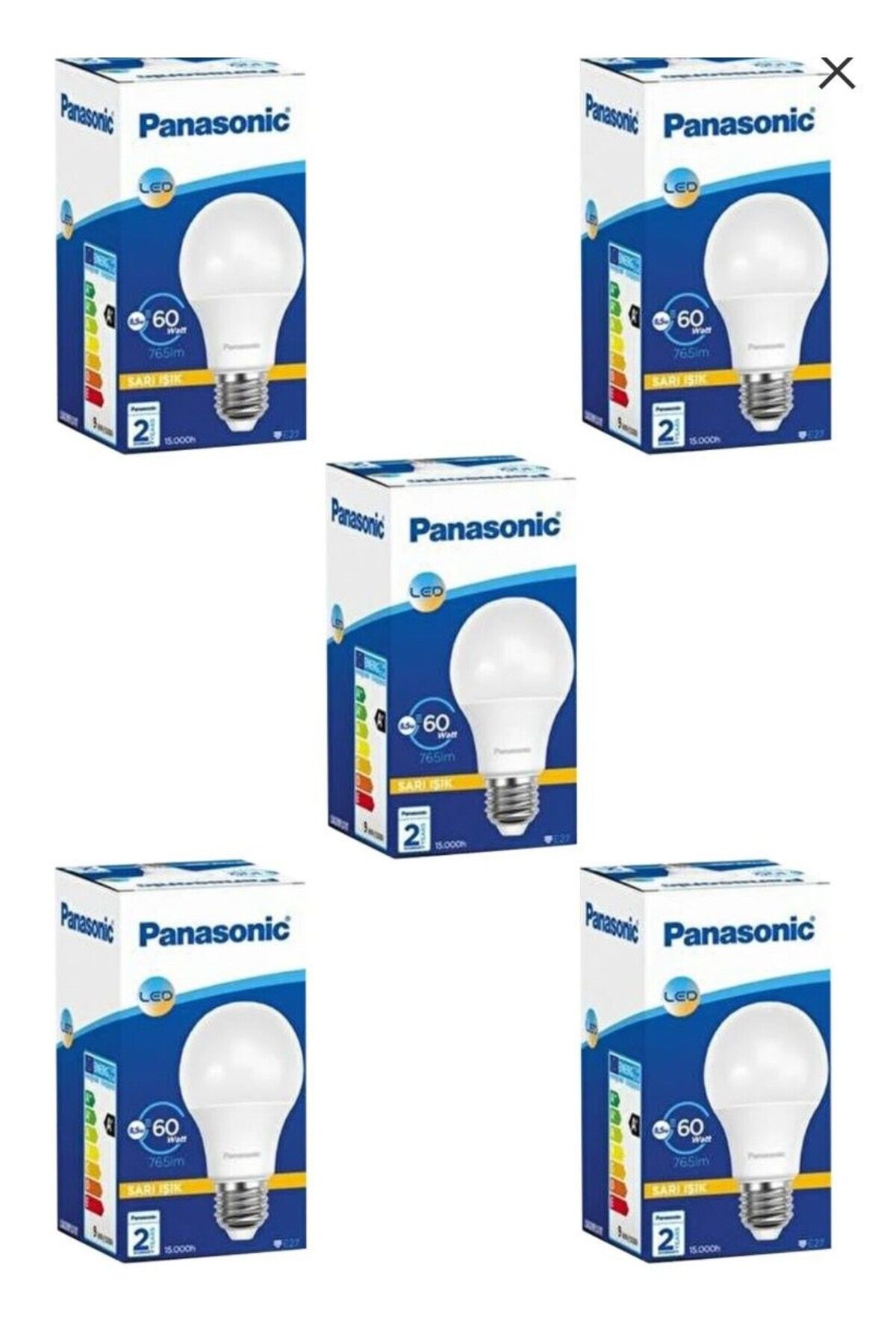 Panasonic Led Lamba 5 Adet 14w -100w E27 1500 Lümen Beyaz Işık Flora Elektromarket