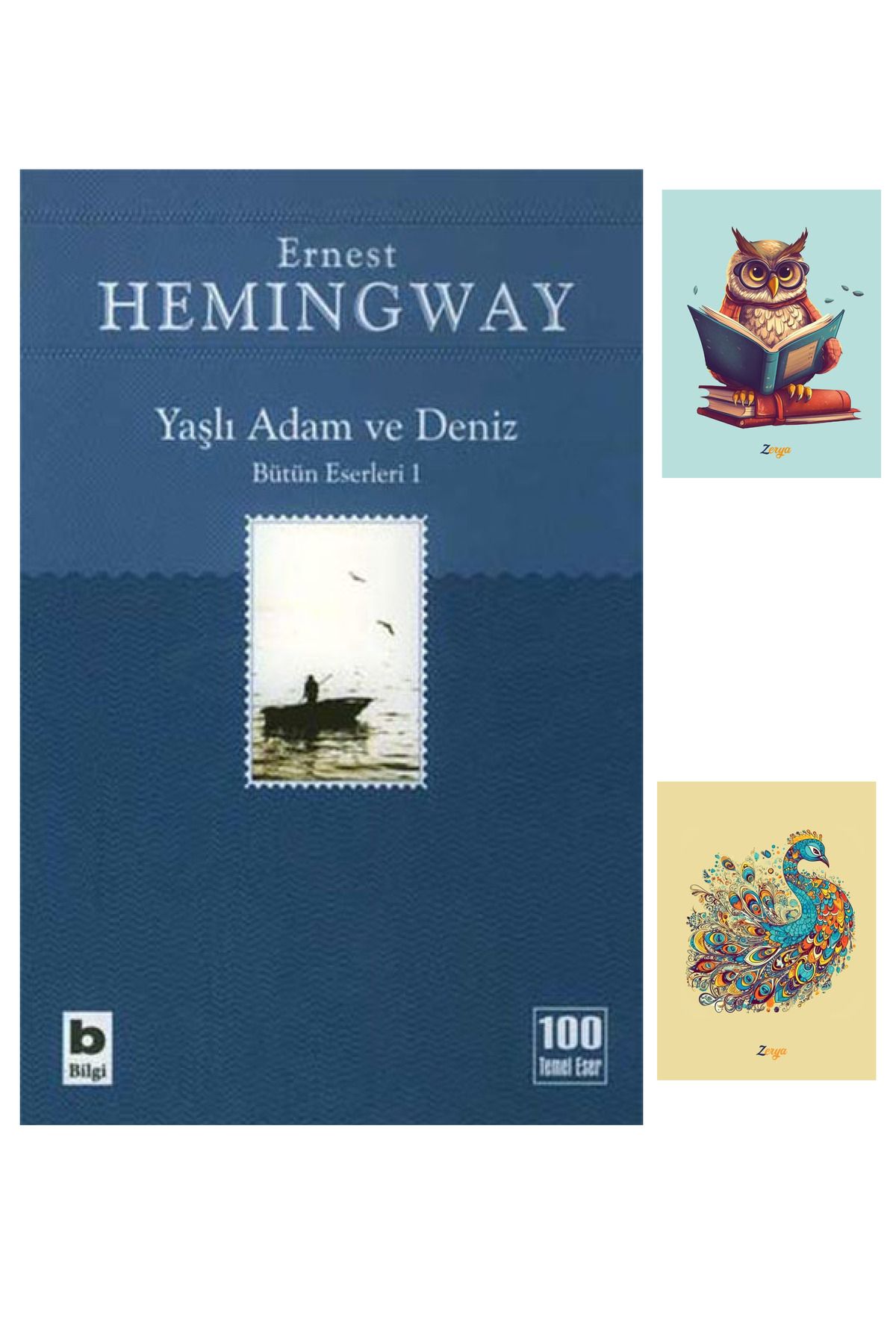 Dara Yayınları Yaşlı Adam ve Deniz - Ernest Hemingway - Bilgi Yayınevi - 9789752201682 - Not Defterli Seti
