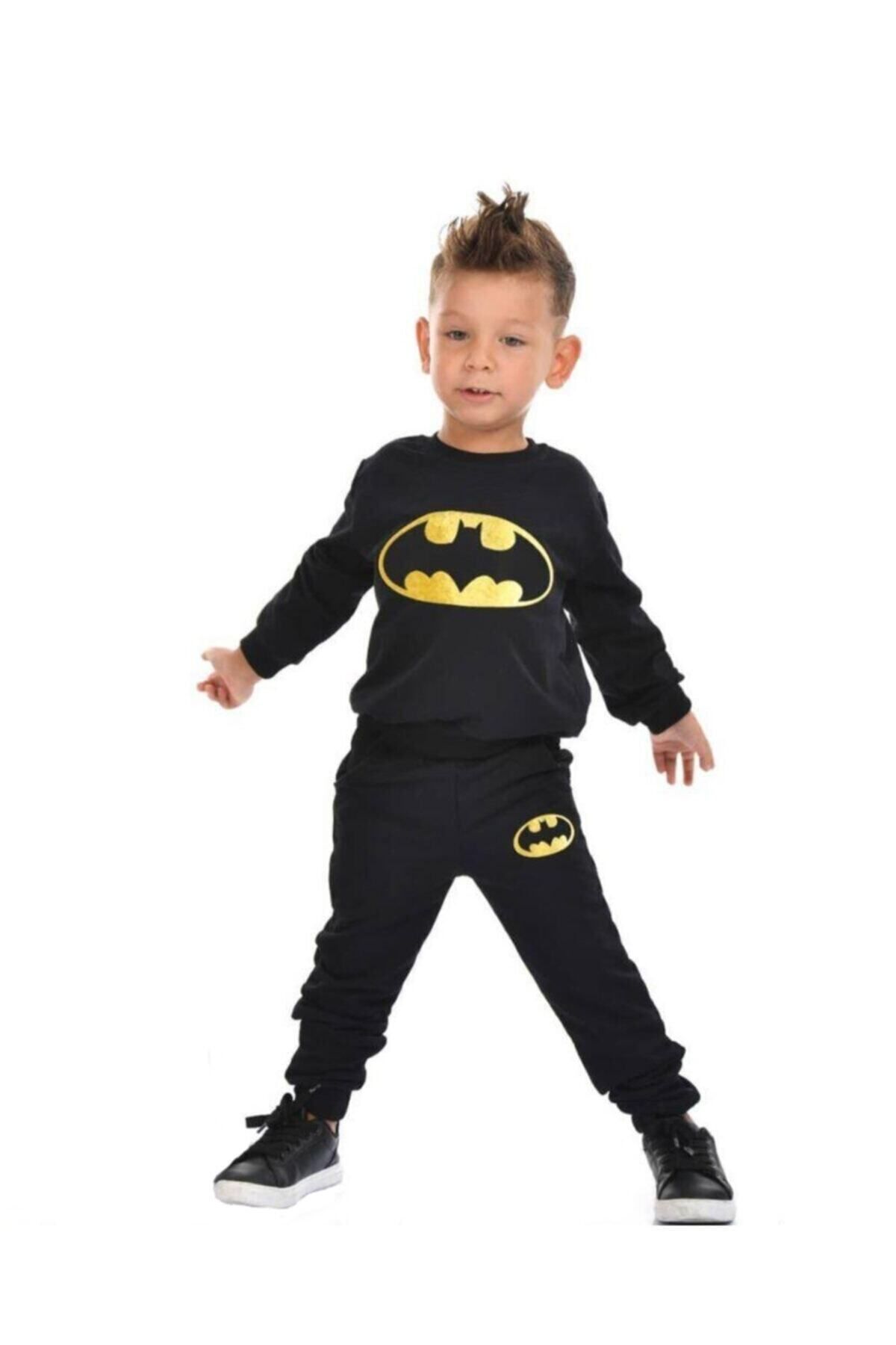e-Bizz Store Erkek Çocuk Batman Baskılı Ikili Takım