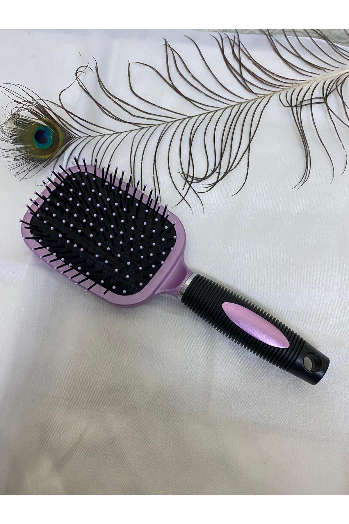 sema aksesuar Aynalı Tarak - Saç Açma Fırçası - Kadın Aynalı Düğüm Açıcı Saç Fırçası