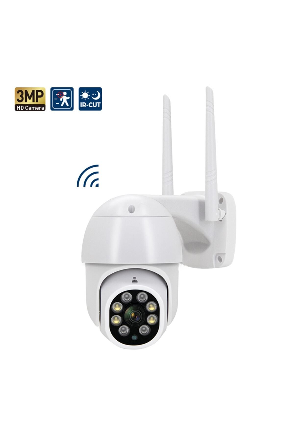 Ozmik Cmr-13 Kablosuz Wifi Kamera, 1080p Hd Gece Görüşlü Hareketli Dış Mekan Güvenlik Kamerası