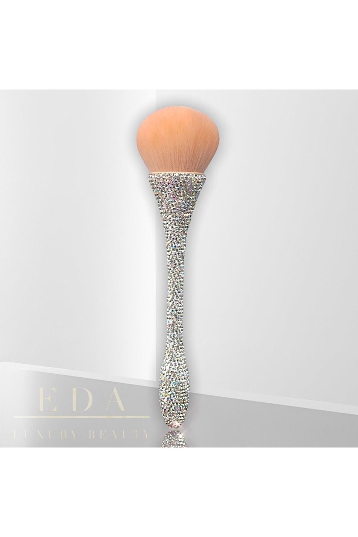EDA LUXURY BEAUTY 360° Diamond 3d Swarovski Kristal Taşlı Büyük Makyaj Fırçası Crystal Masterpiece Luxury Makeup Brush