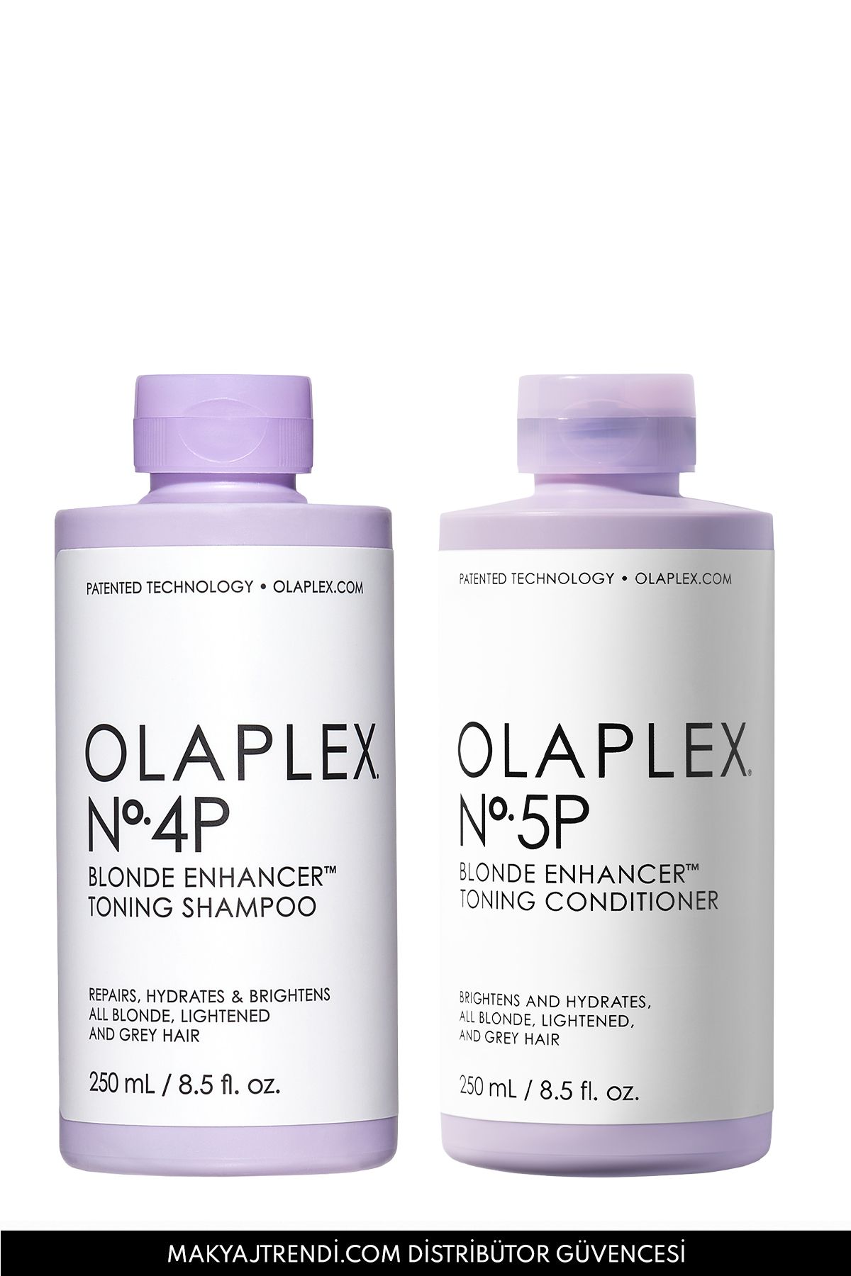 Olaplex The Brightening Duo - Sarı & Gri Saçların Rengini Canlandıran Bağ Güçlendirici İkili Bakım Seti