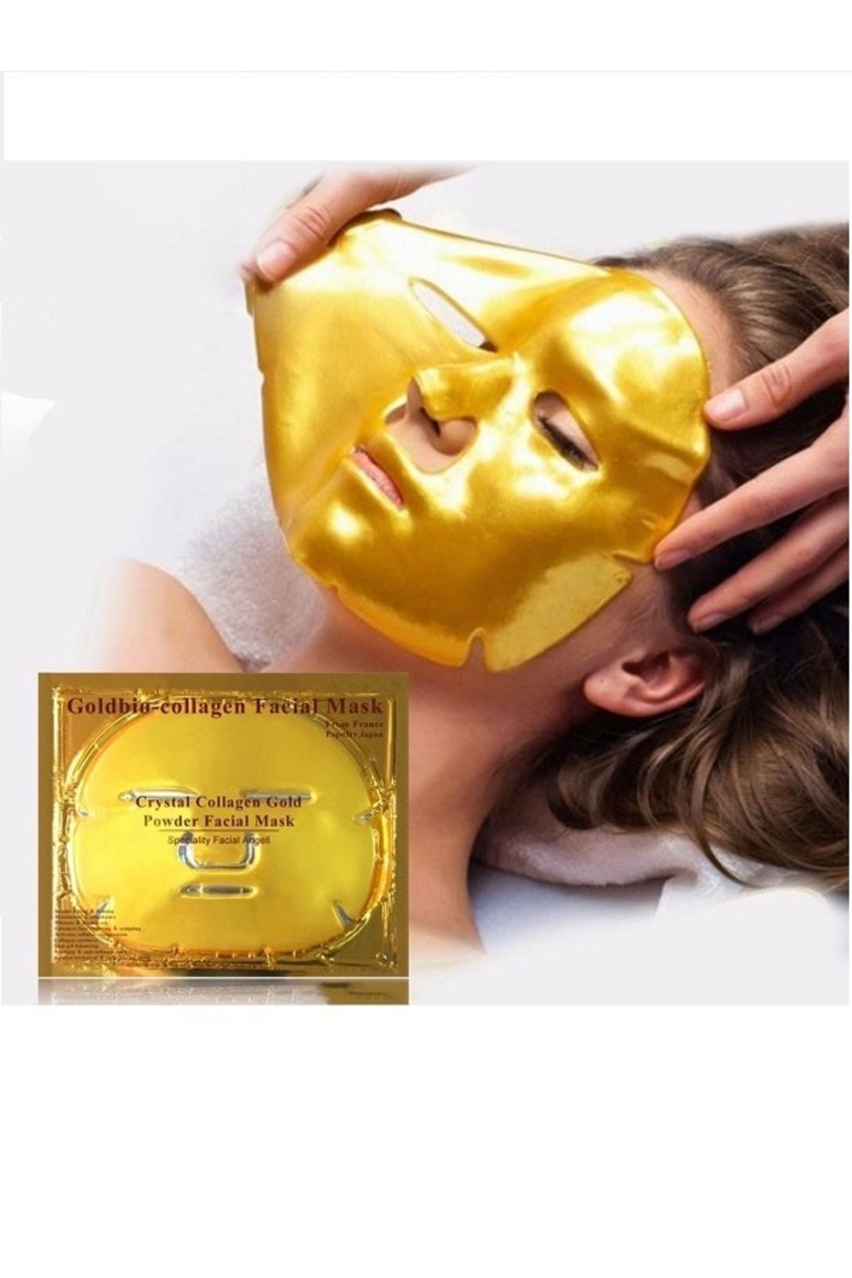 Alright 10'lu Bio Kolojen Yüz Maskesi - Canlandırıcı Etkili Altın Kolojen Maske ( Face Mask)