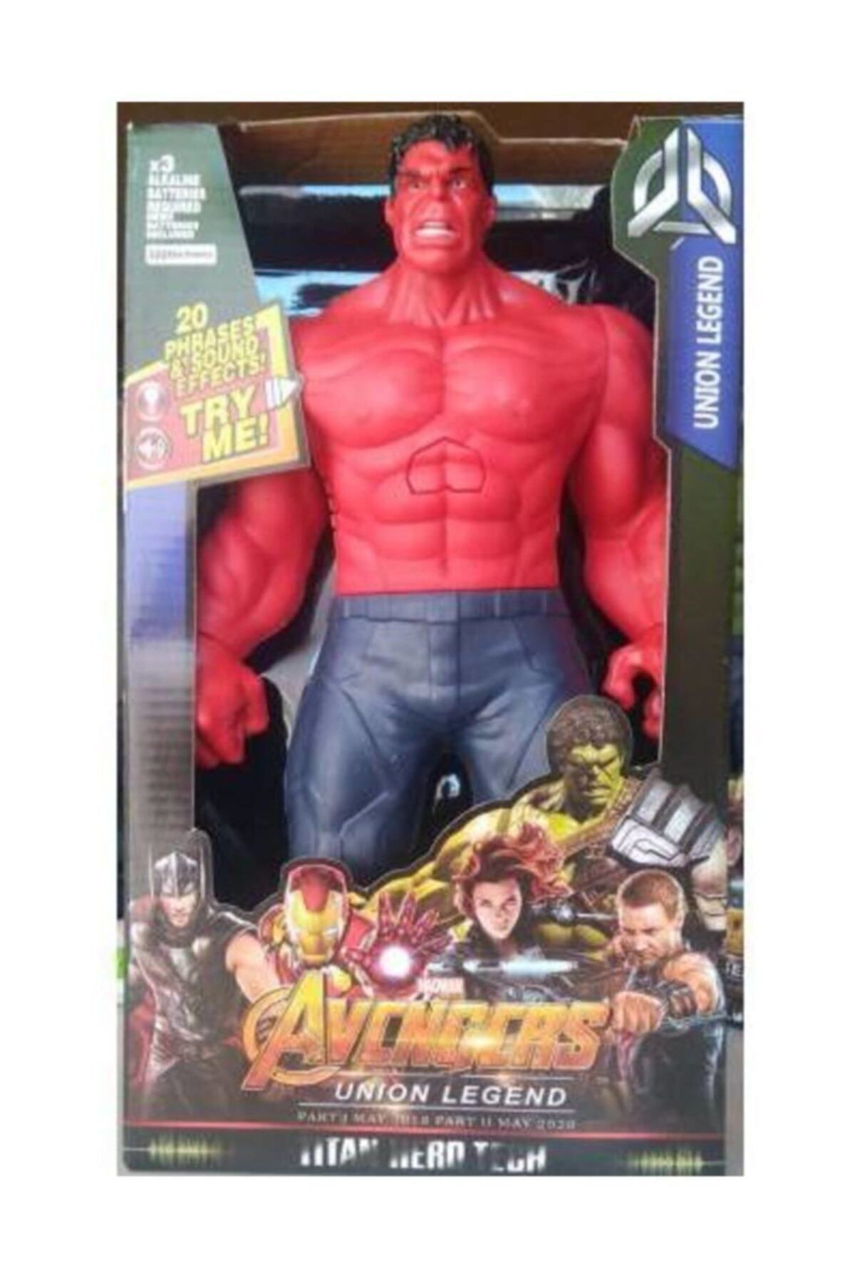 AVENGERS Büyük Boy 30 cm Işıklı Sesli Marvel Titan Hero Red Hulk Figür