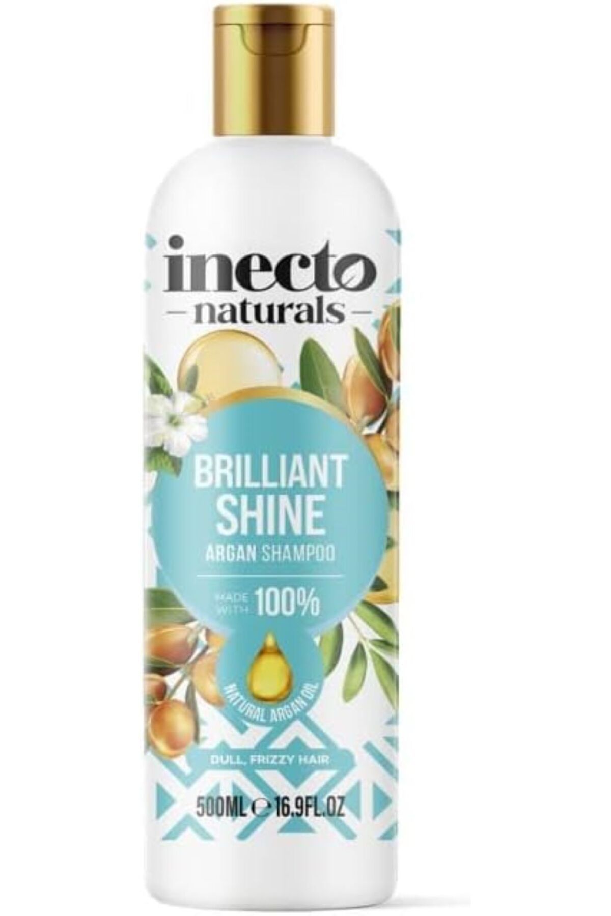 inecto Brillant Shine Argan yağlı Şampuan 500ml -Saf Argan Yağı & Vegan