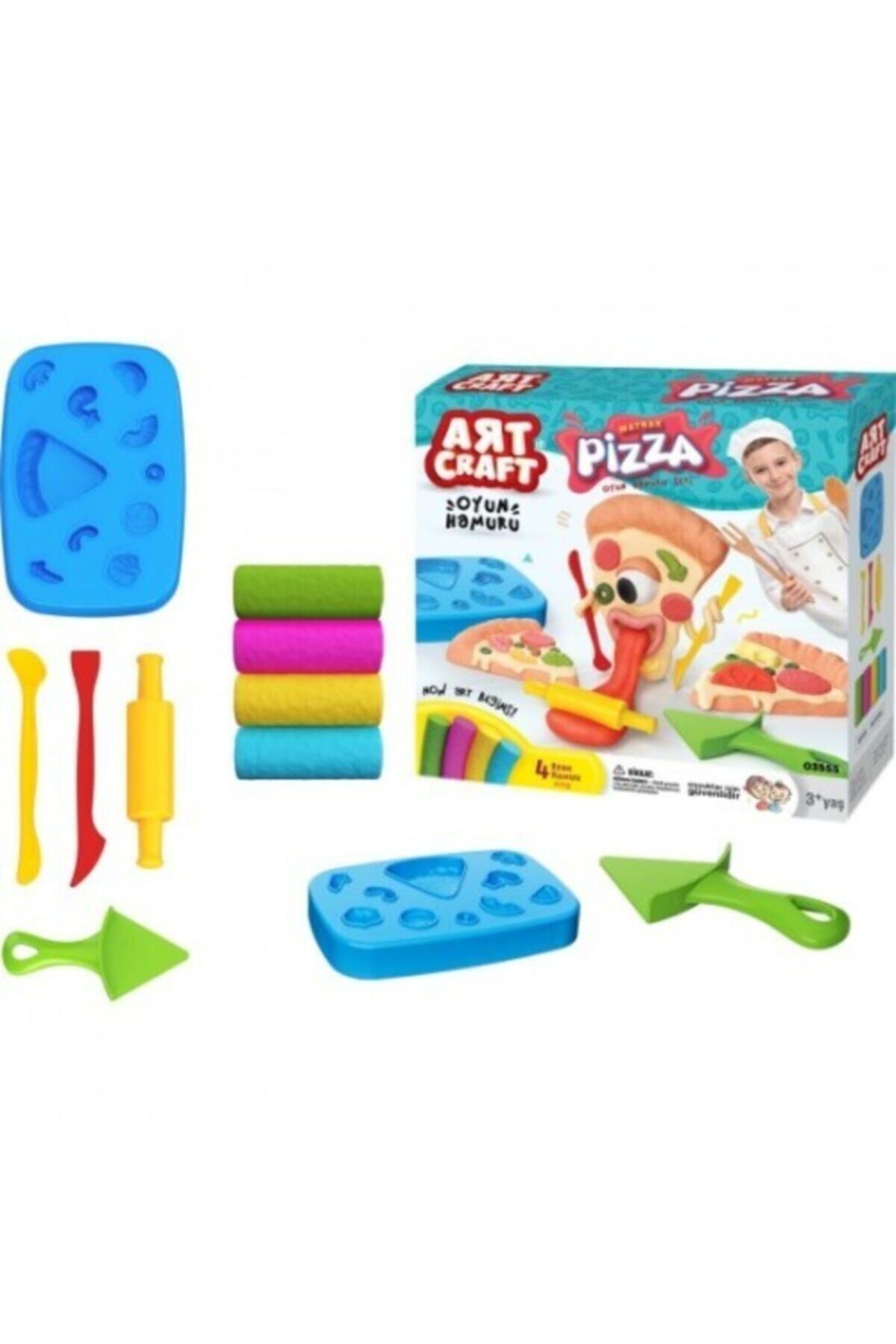 Dede Oyuncak Dede Çocuk Eğitici Oyuncak Art Craft Pizza Hamur Set