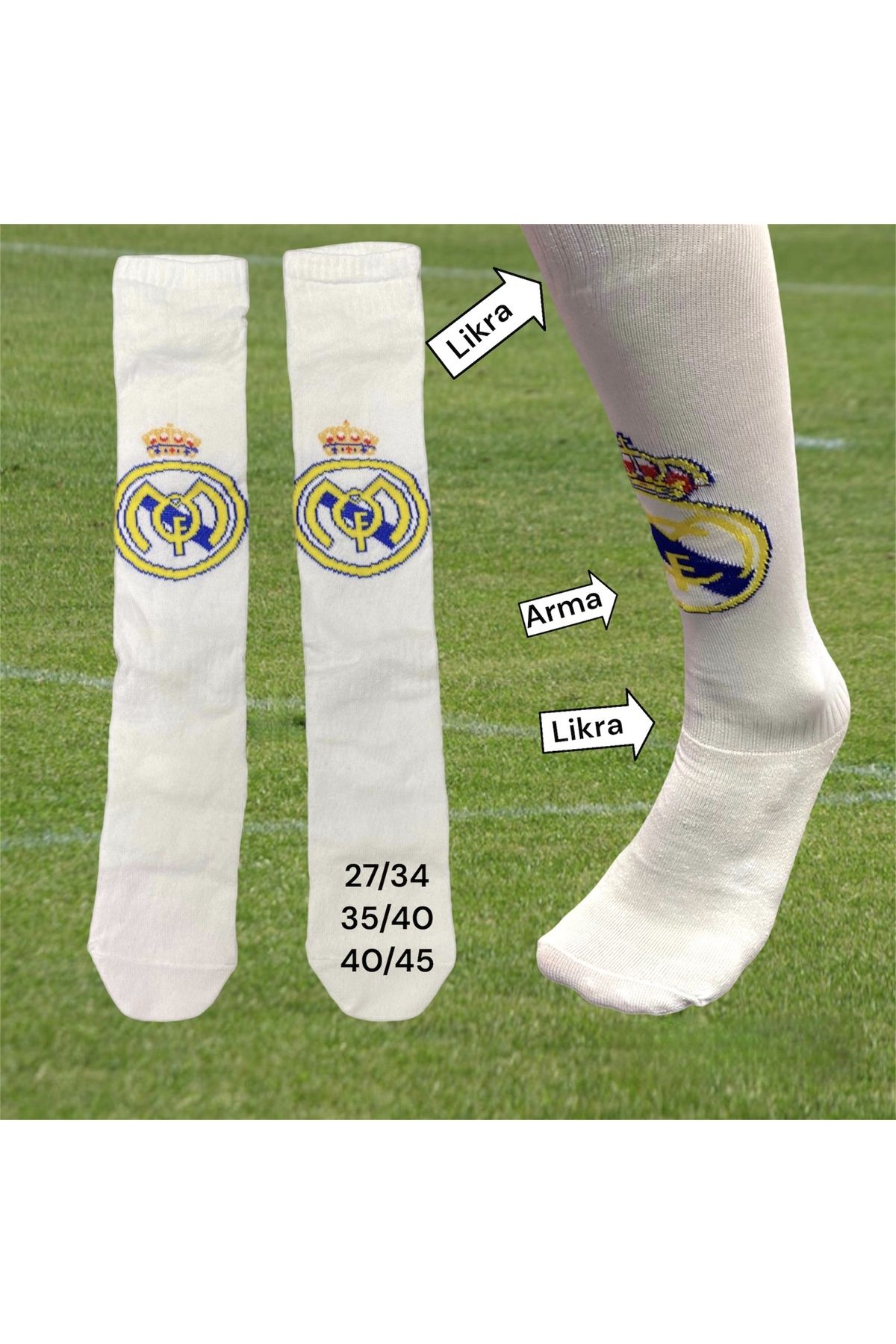 Woov Futbol çorabı tozluk real madrid