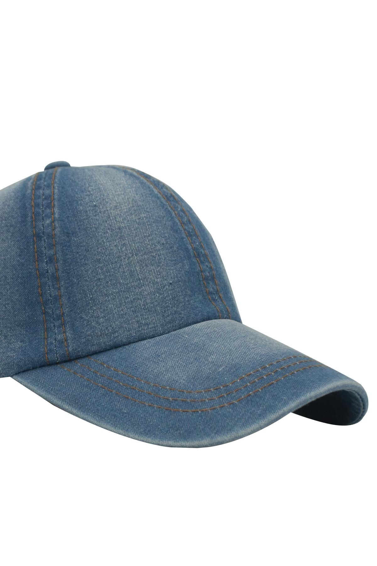 şapkadan Kadın Şapka Erkek Kep Açık Mavi Beyzbol Şapkası Spor Şapka Tokalı Kep