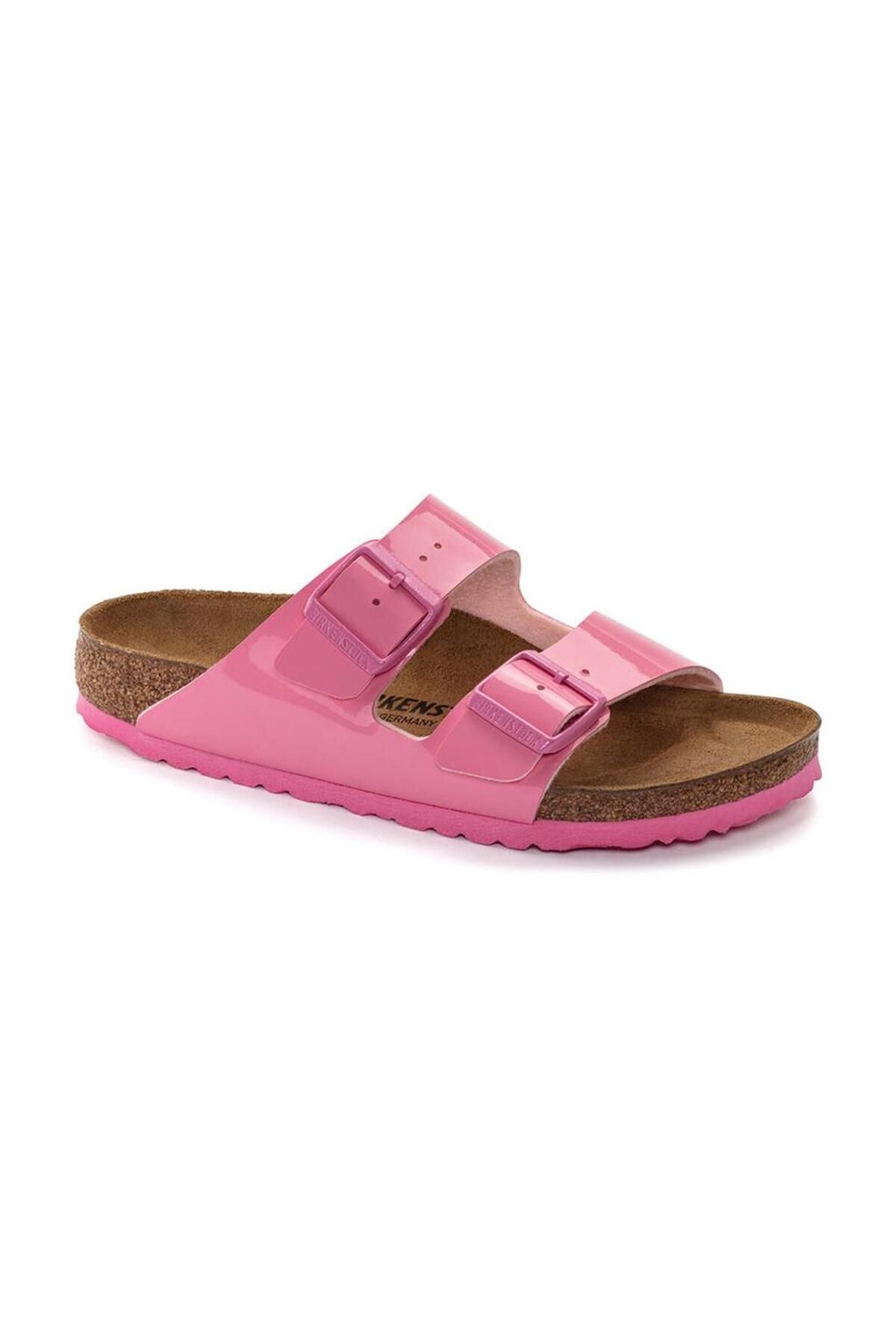 Birkenstock Arizona BF Patent Terlik 1024104-Pink