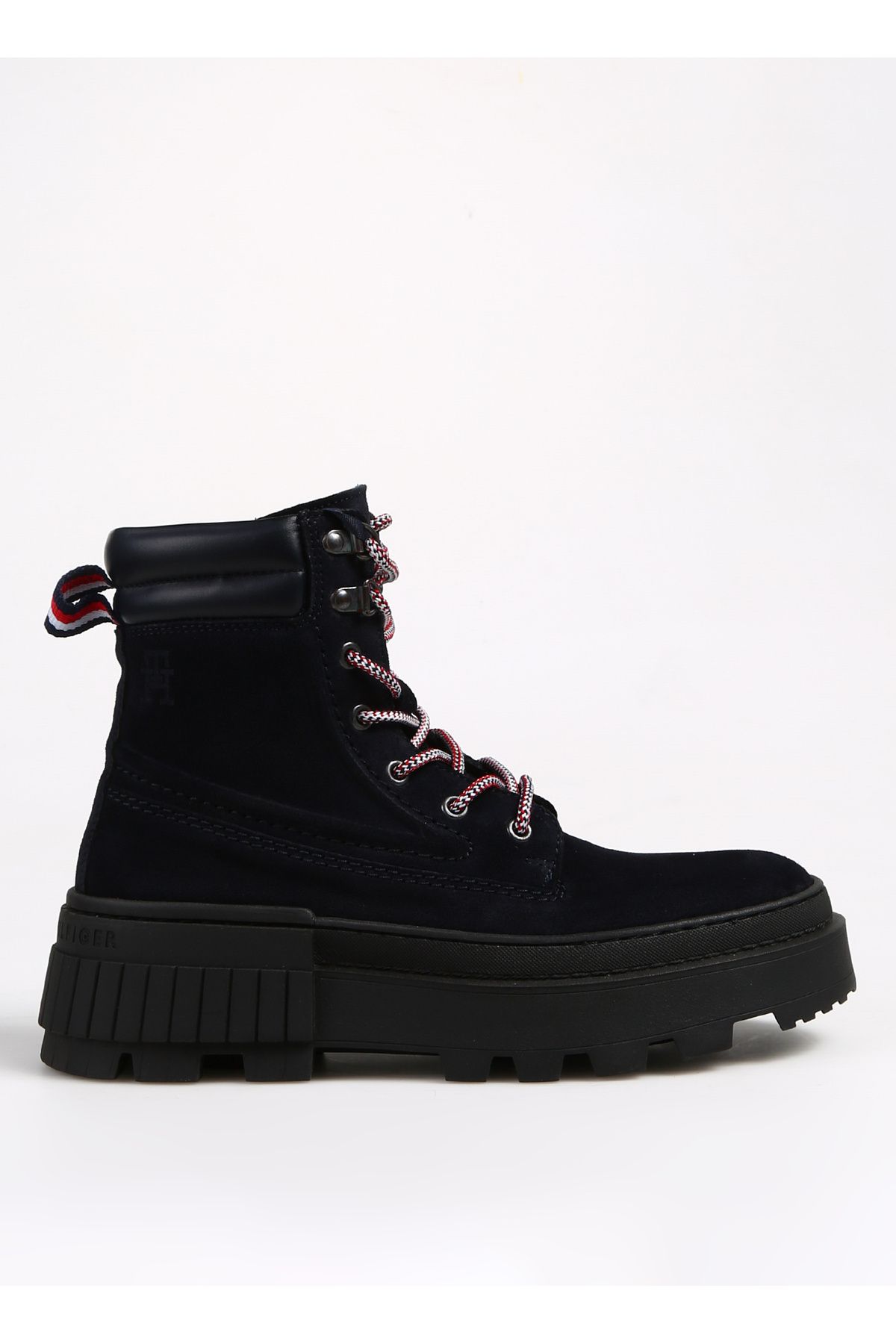 Tommy Hilfiger Mavi Erkek Süet Bot ELEVATED CHUNKY SUEDE BOOT